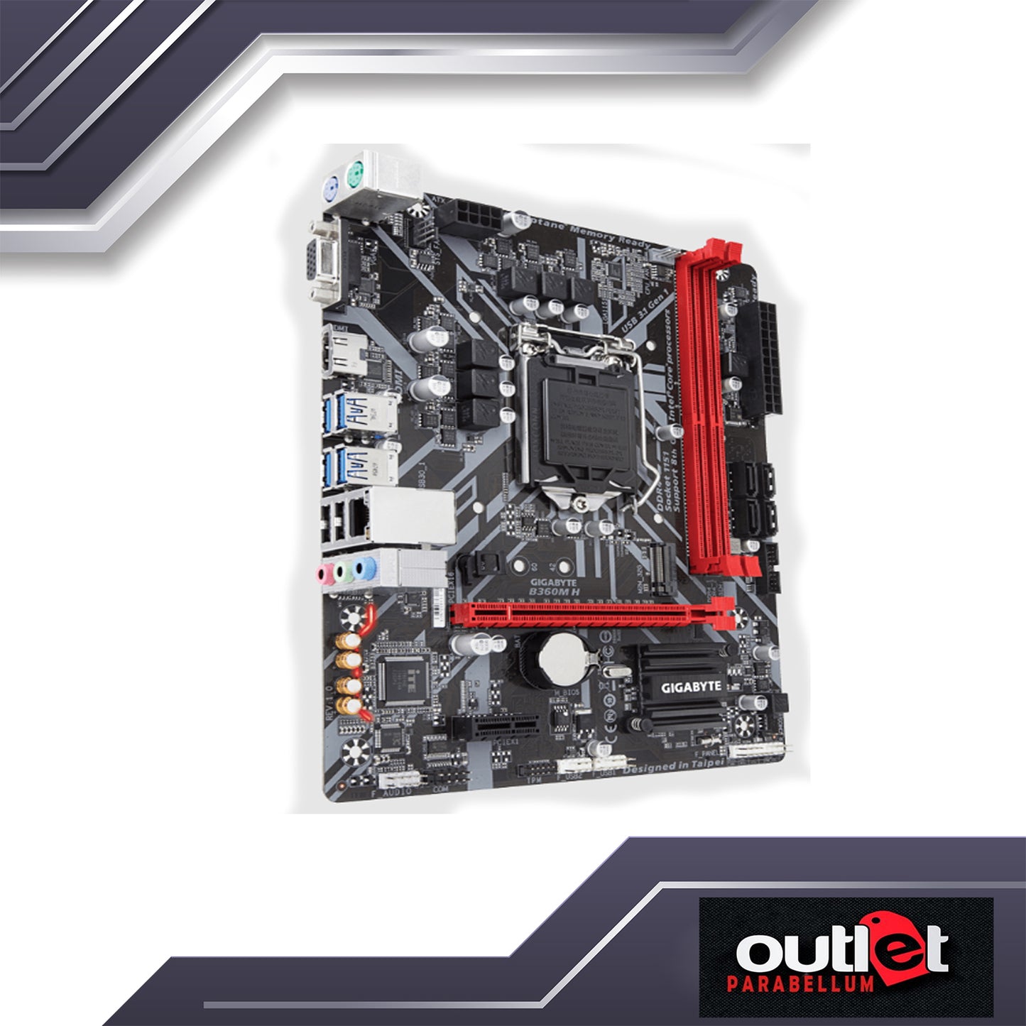 REFURBISHED GA-B360M-H GIGABYTE INTEL B360 S1151 MICRO ATX MOTHERBOARD