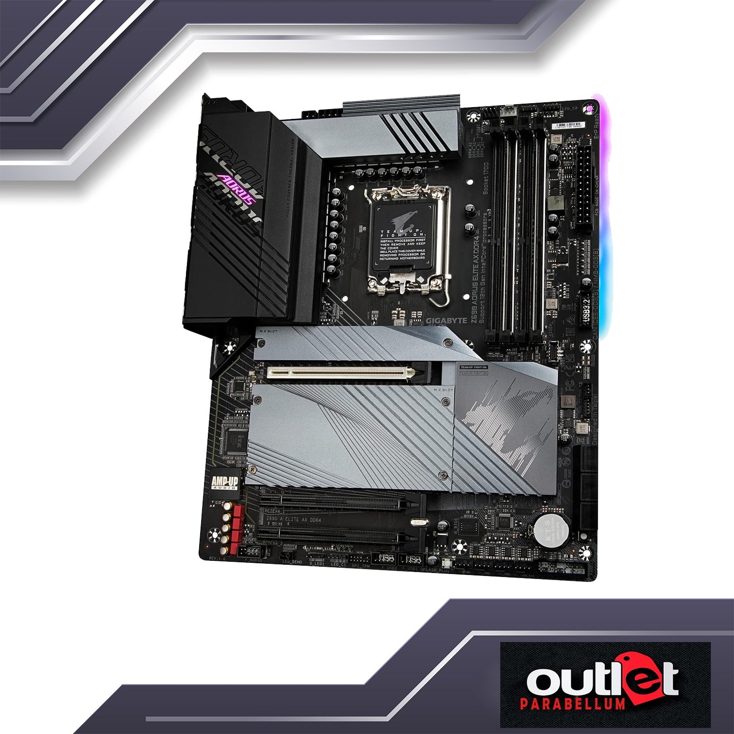 REFURBISHED GA-Z690M-A-ELITE-AX-DDR4 AORUS INTEL Z690 LGA1700 DDR4 12+1+2 DIGITAL VRM(SPS 60A)WIFI6 2.5GbE LAN MATX MOTHERBOARD