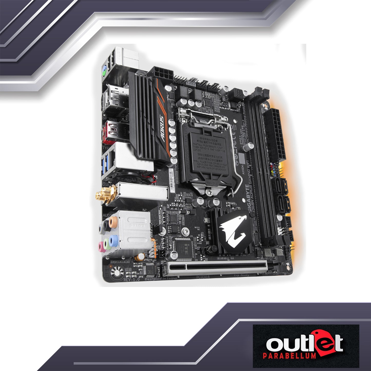 REFURBISHED GA-B360N-AORUS-GAMING-WIFI GIGABYTE INTEL B360 S1151 ITX WIFI GAMING MOTHERBOARD