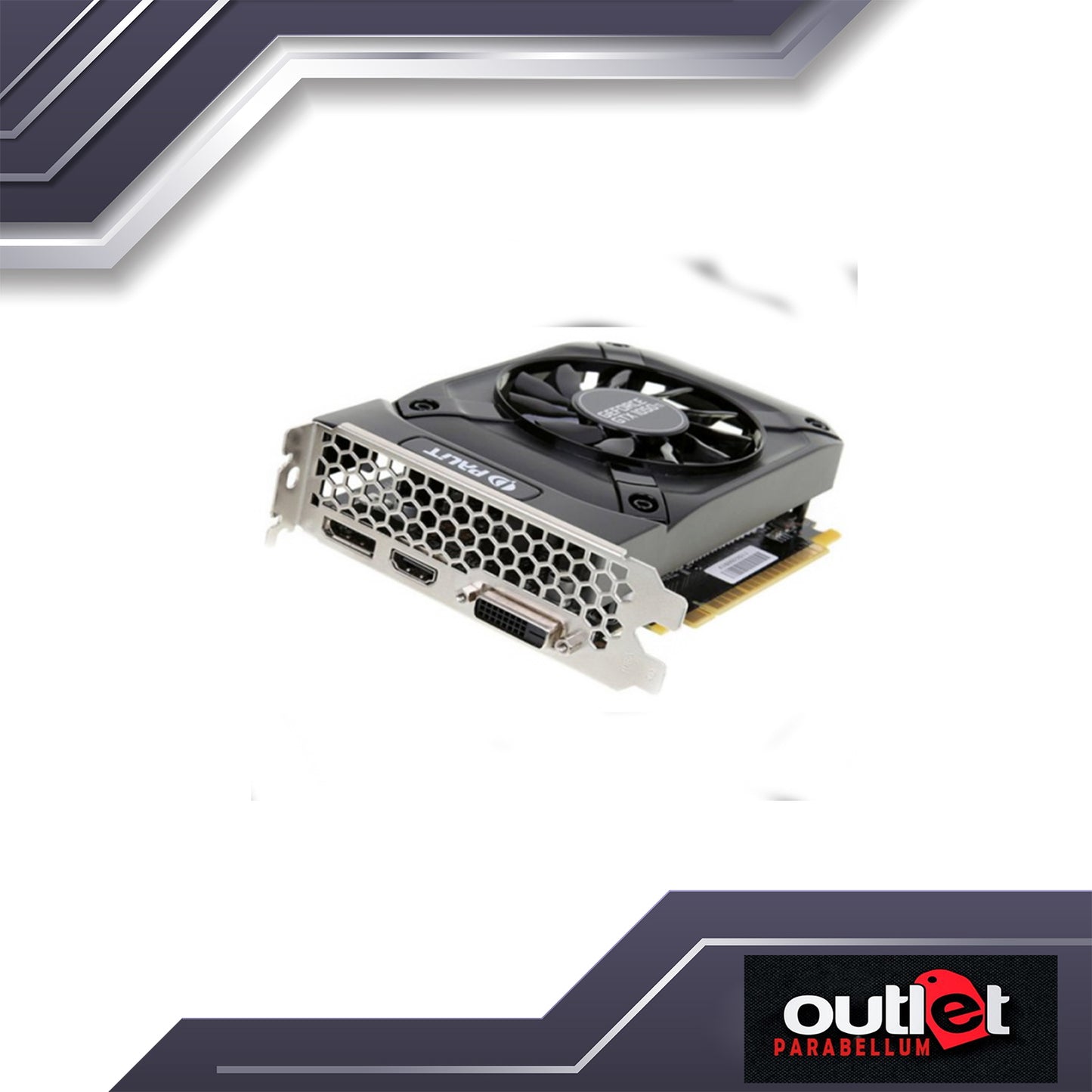 REFURBISHED PALIT NE51050018FE-1070F GTX1050 STORMX 3GB GDDR5 96BIT DVI HDMP DP