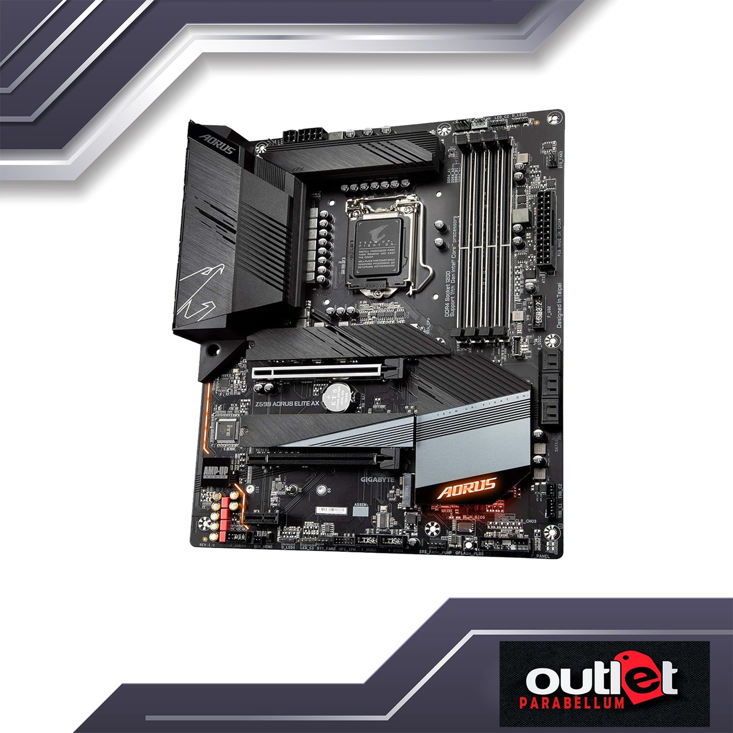 REFURBISHED GA-Z590-AORUS-ELITE-AX AORUS INTEL Z590 LGA1200 12+1 PHASE DIGITAL POWER DESIGN WIFI6 2.5GBE LAN ATX MB Motherboard