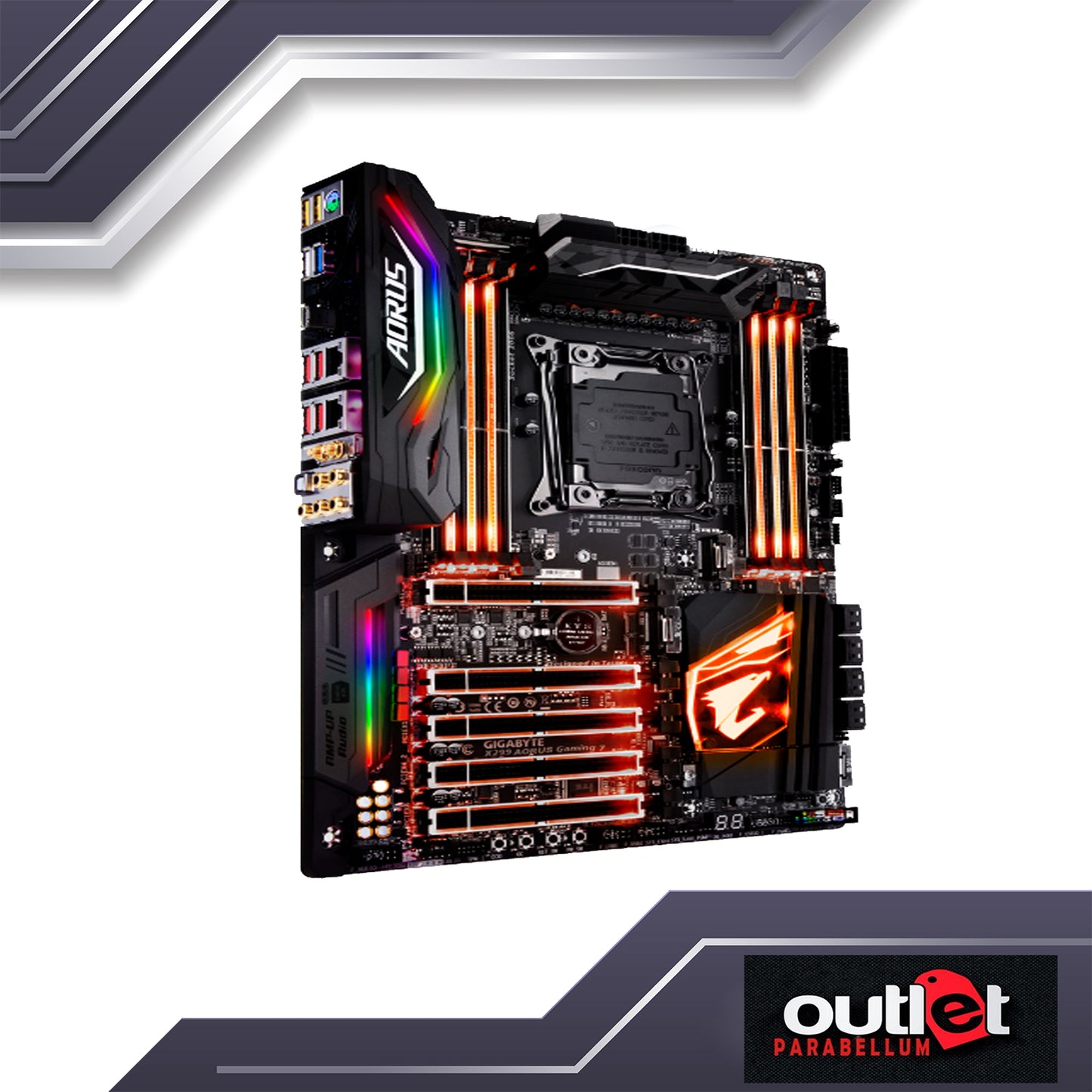 REFURBISHED GA-X299-AORUS-GAMING-7 GIGABYTE INTEL X299 LGA2066 GAMING MOTHERBOARD