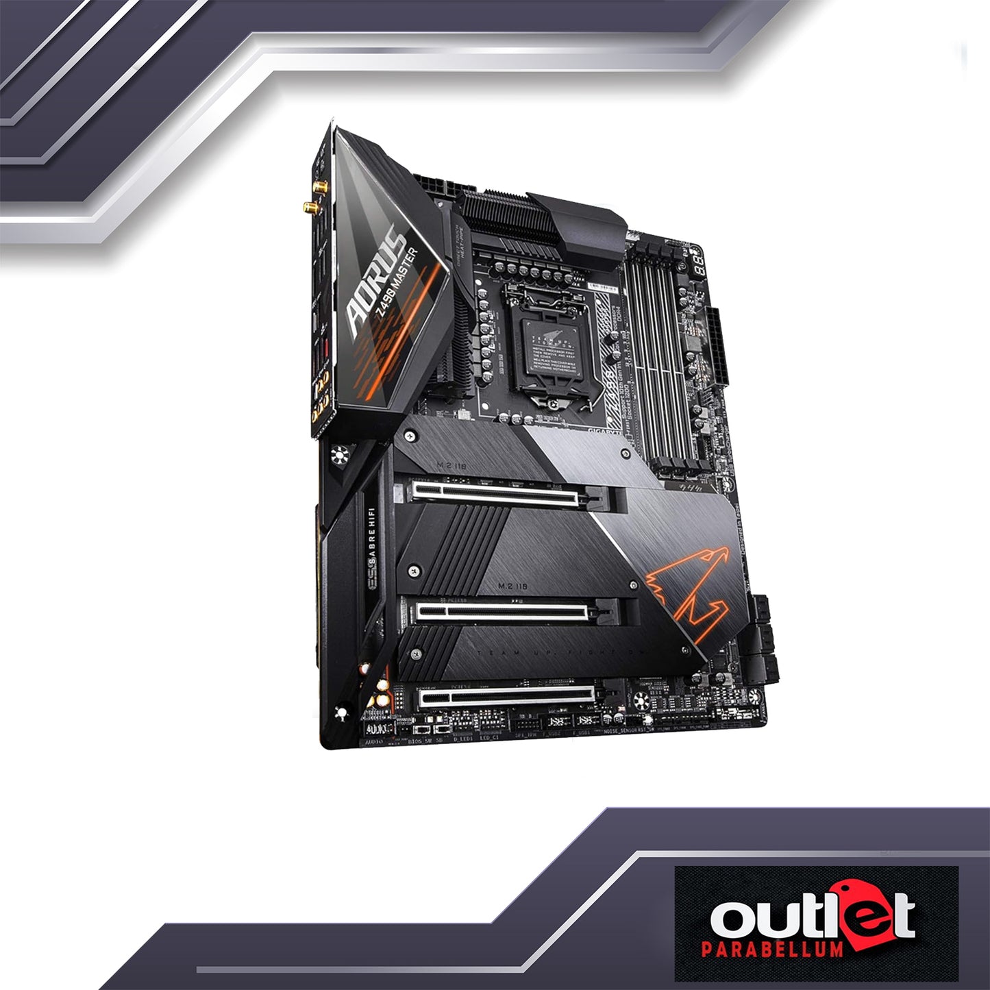 REFURB GA-Z490-AORUS-MASTER AORUS INTEL Z490 LGA1200 14PHASE DIGITAL VRM,WIFI 6,2.5GBELAN,RGB ATX GAMING MB