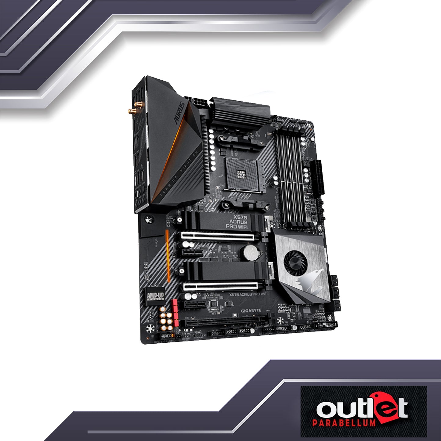 REFURBISHED GIGABYTE GA-X570-AORUS-PRO-WIFI AMD X570 AM4 DDR4 PCIE 4.0 ATX GAMING MOTHERBOARD