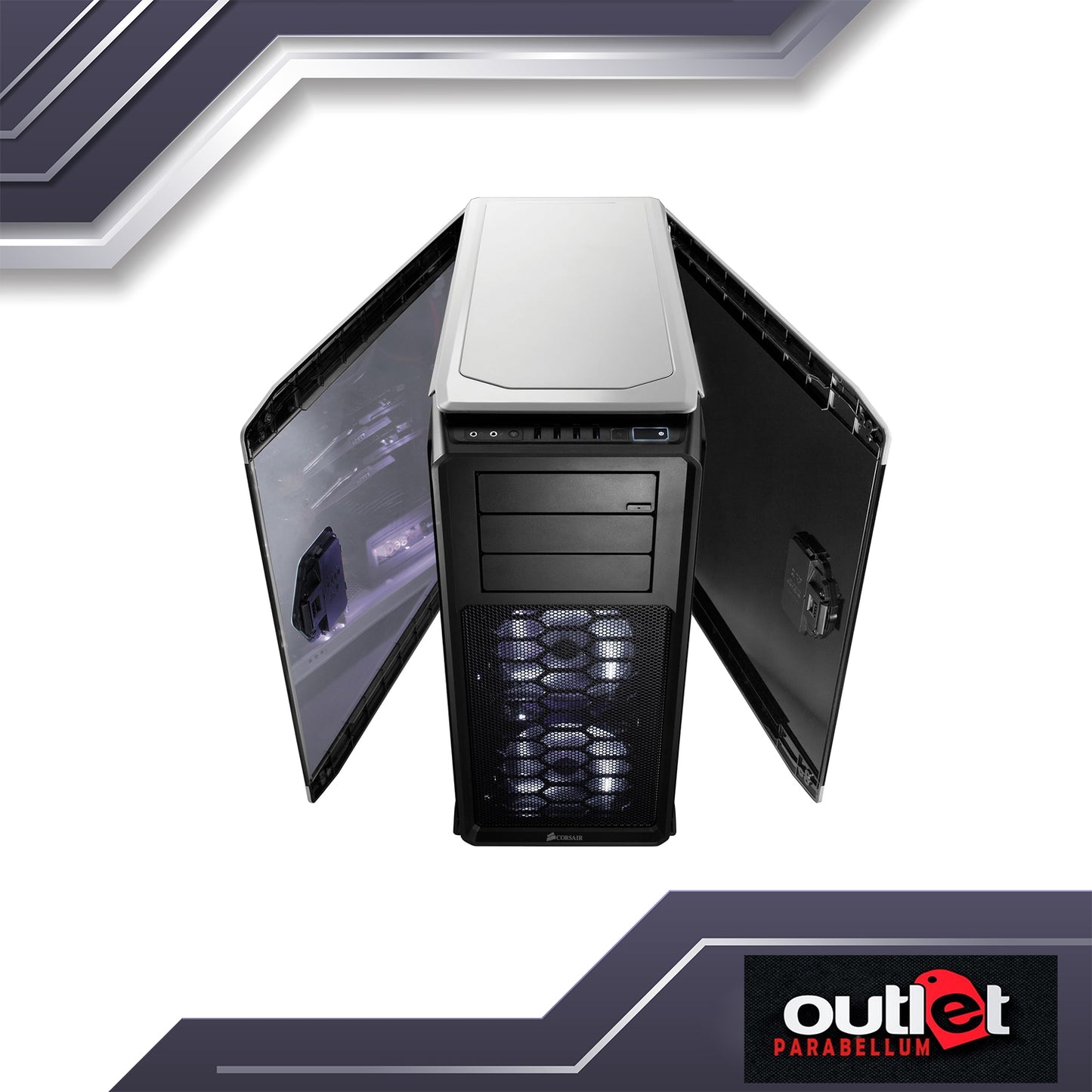 Refurbished CORSAIR Graphite Series™ 760T Arctic White Full-Tower Windowed Case CS-CC-9011074-WW