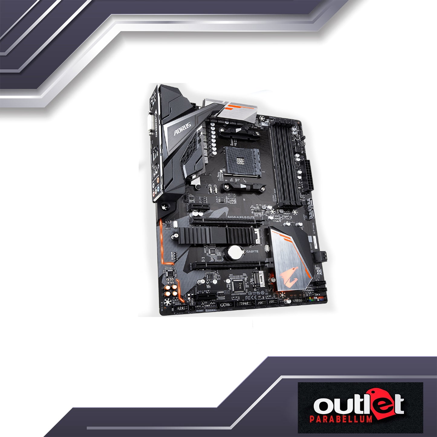 REFURBISHED GA-B450-AORUS-ELITE GIGABYTE AMD B450 AM4 DDR4 ATX GAMING MOTHERBOARD