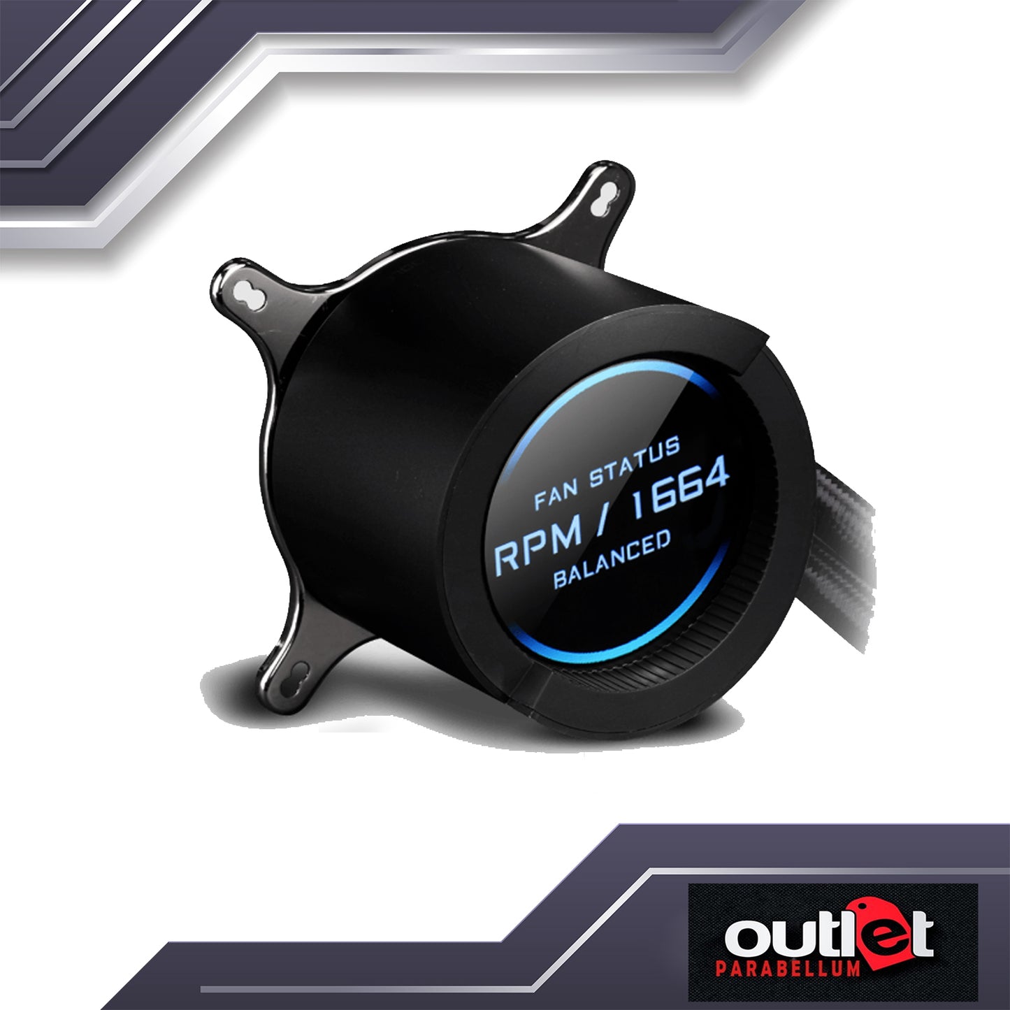 REFURBISHED GP-AORUS-LIQUID-COOLER-360 ALL-IN-ONE LIQUID COOLER WITH CIRCULAR LCD DISPLAY, RGB FUSION 2.0, TRIPLE 120mm