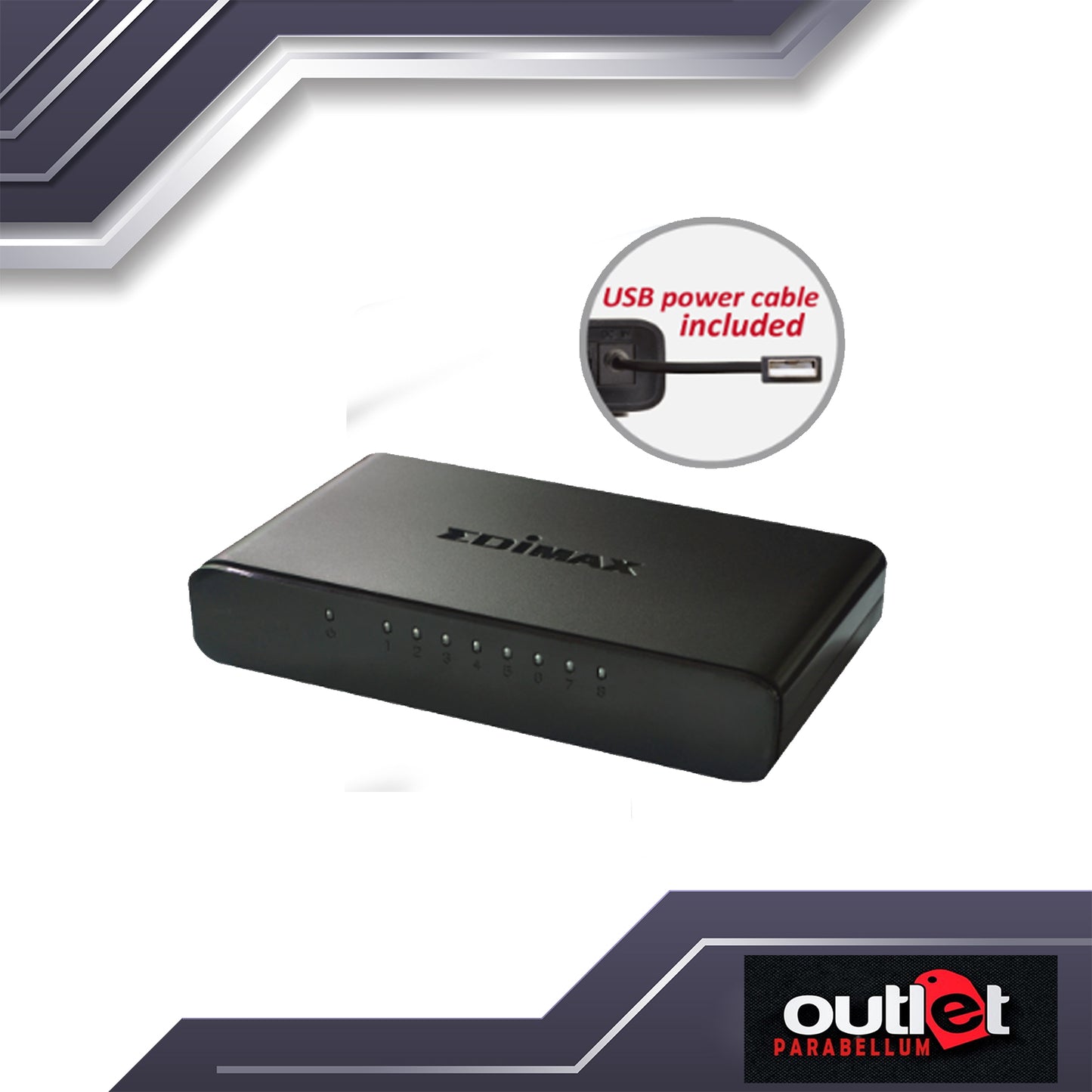 Edimax ES-3308P 8-Port Fast Ethernet Desktop Switch