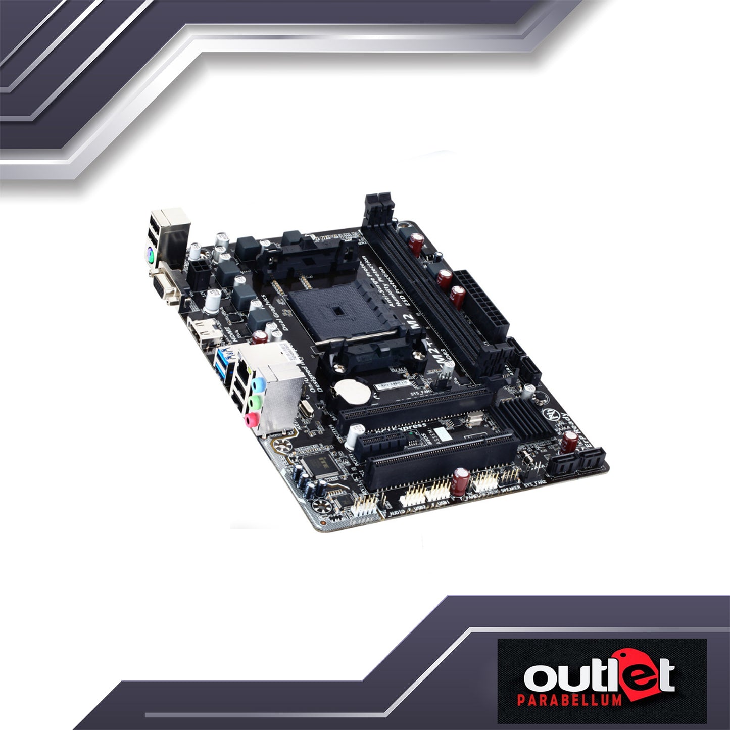 REFURBISHED GIGABYTE GA-F2A68HM-H AMD A68H FM2+ DDR3 USB3 MATX MB