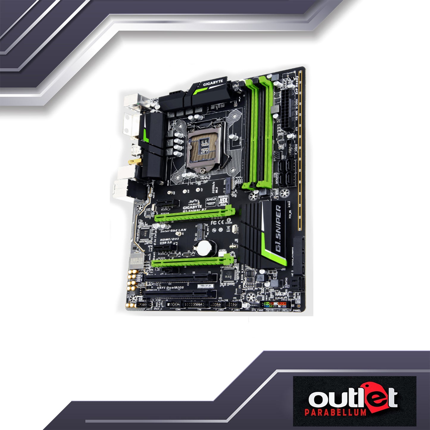 REFURBISHED GIGABYTE G1.Sniper A88X (rev. 3.0) Socket FM2+ supports AMD FM2+/FM2 A-series APU - NO WARRANTY