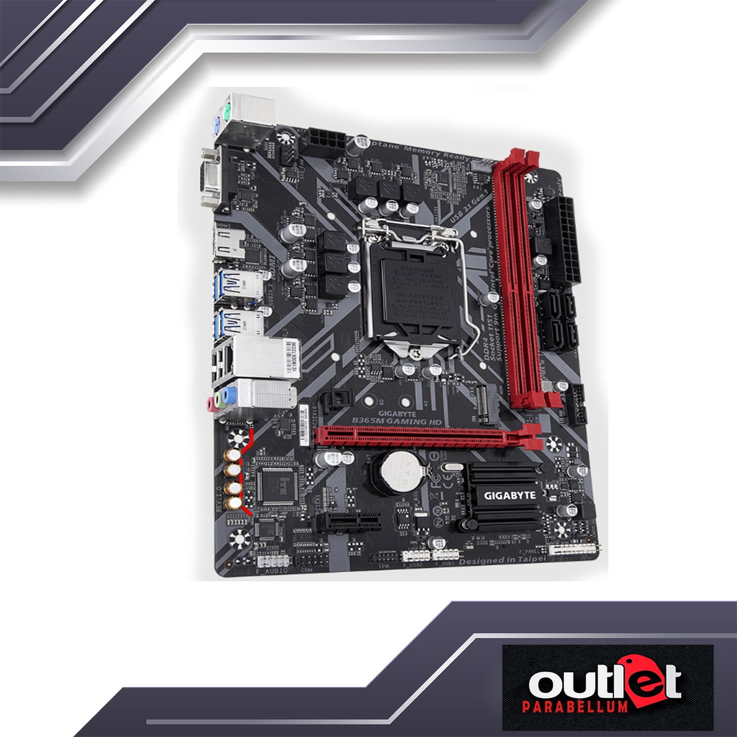REFURBISHED GA-B365M-GAMING-HD GIGABYTE INTEL B365 S1151 MICRO ATX MOTHERBOARD