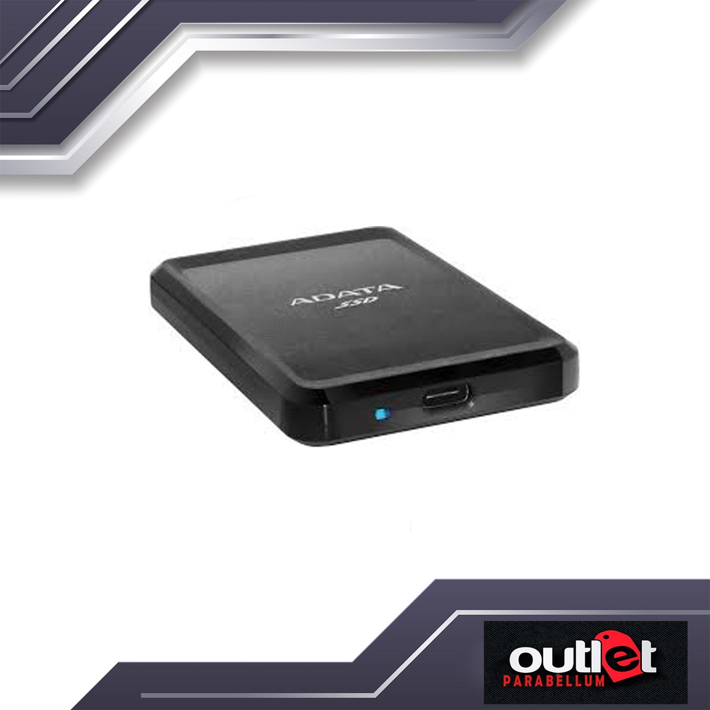 Adata External SSD SC685 External SSD Ultra Slim USB 3.2 Gen 2 Type-C ASC685-500GU32G2-CBK