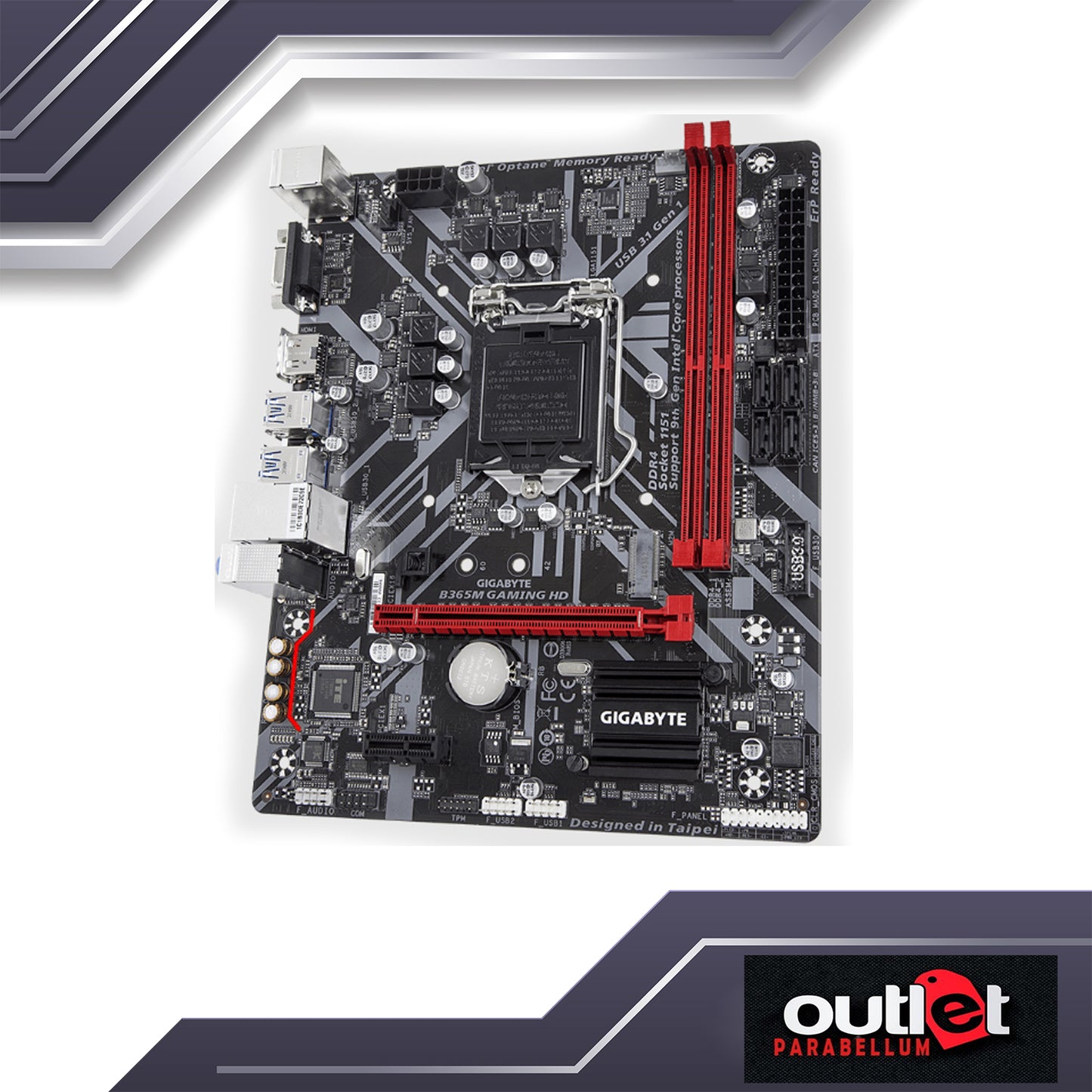 REFURBISHED GA-B365M-GAMING-HD GIGABYTE INTEL B365 S1151 MICRO ATX MOTHERBOARD