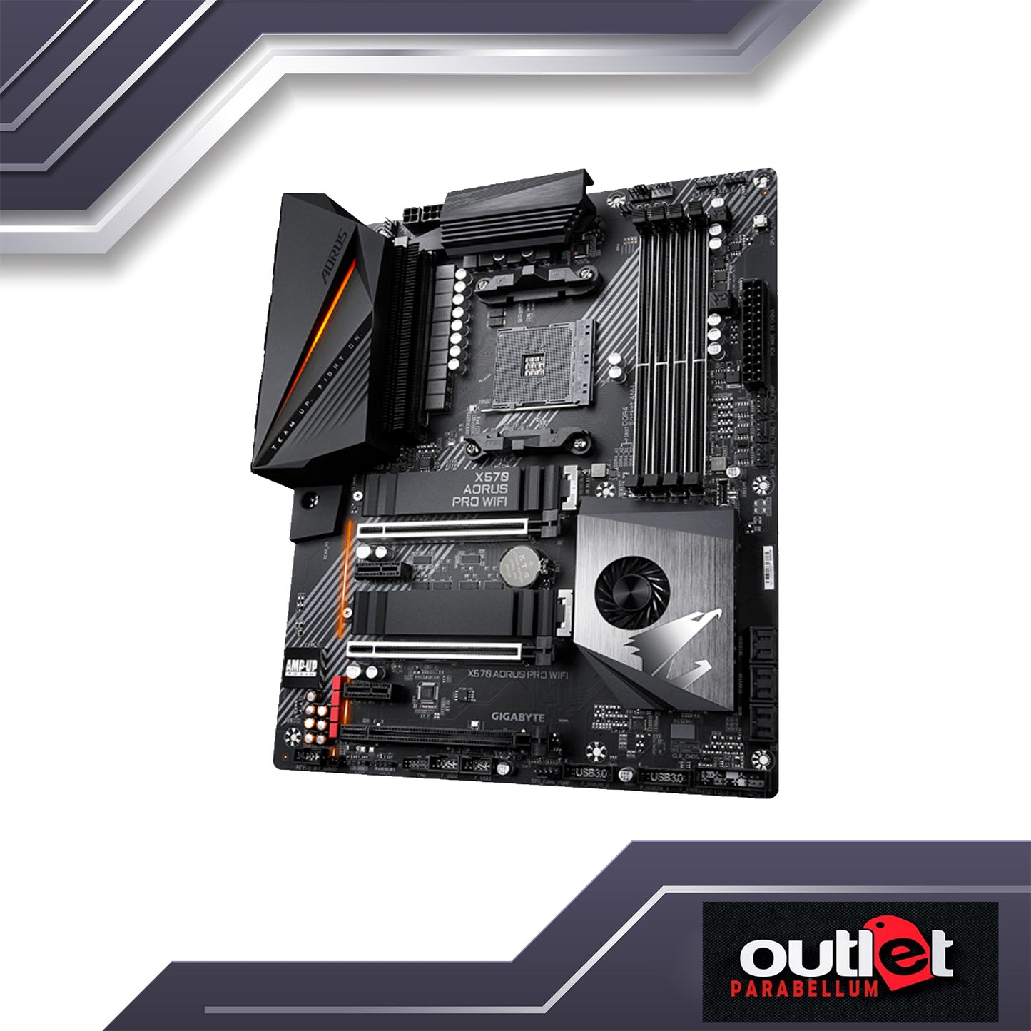 REFURBISHED GIGABYTE GA-X570-AORUS-PRO-WIFI AMD X570 AM4 DDR4 PCIE 4.0 ATX GAMING MOTHERBOARD