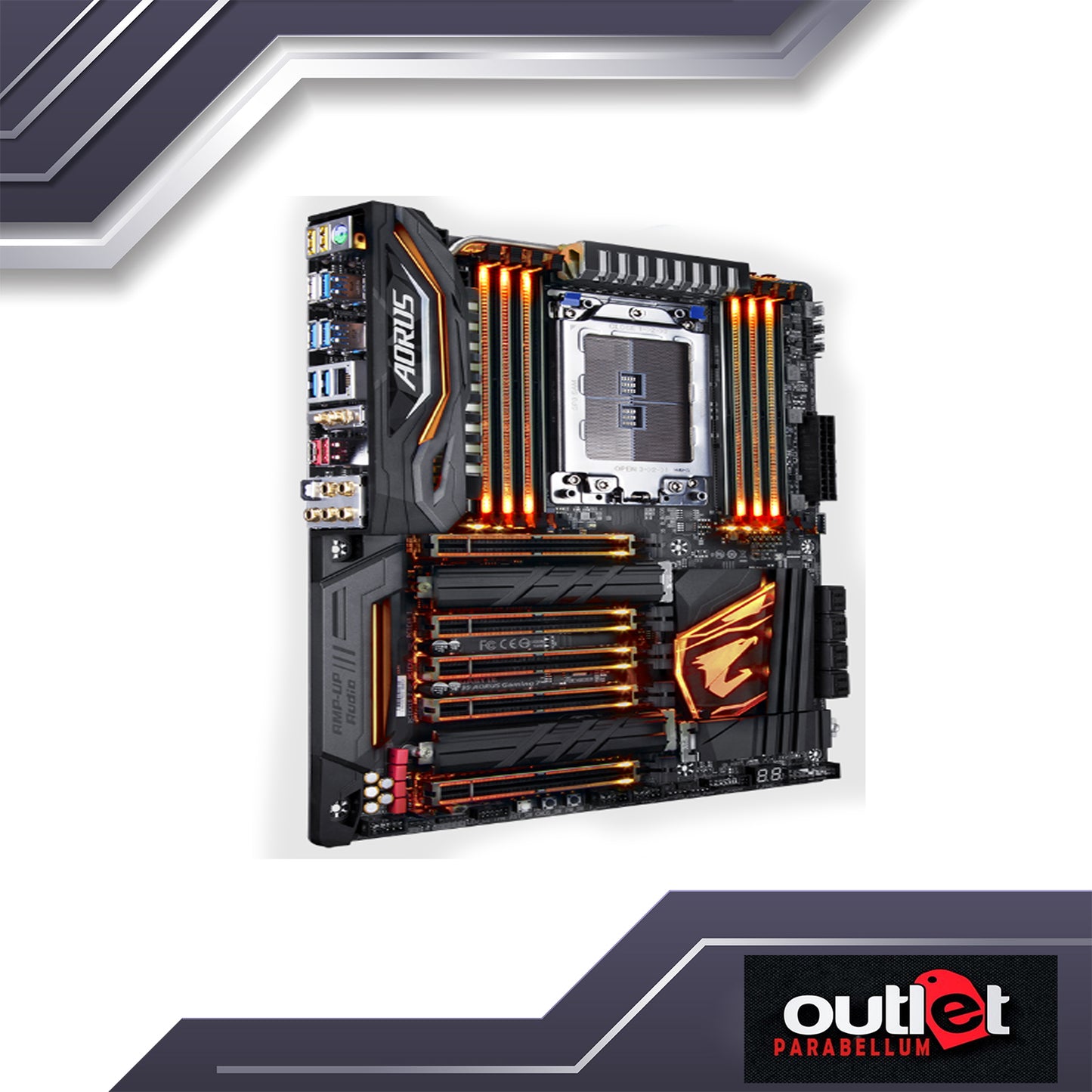 REFURBISHED GA-X399-AORUS-GAMING-7 GIGABYTE AMD X399 TR4 DDR4 GAMING MOTHERBARD W/ RGB FUSION