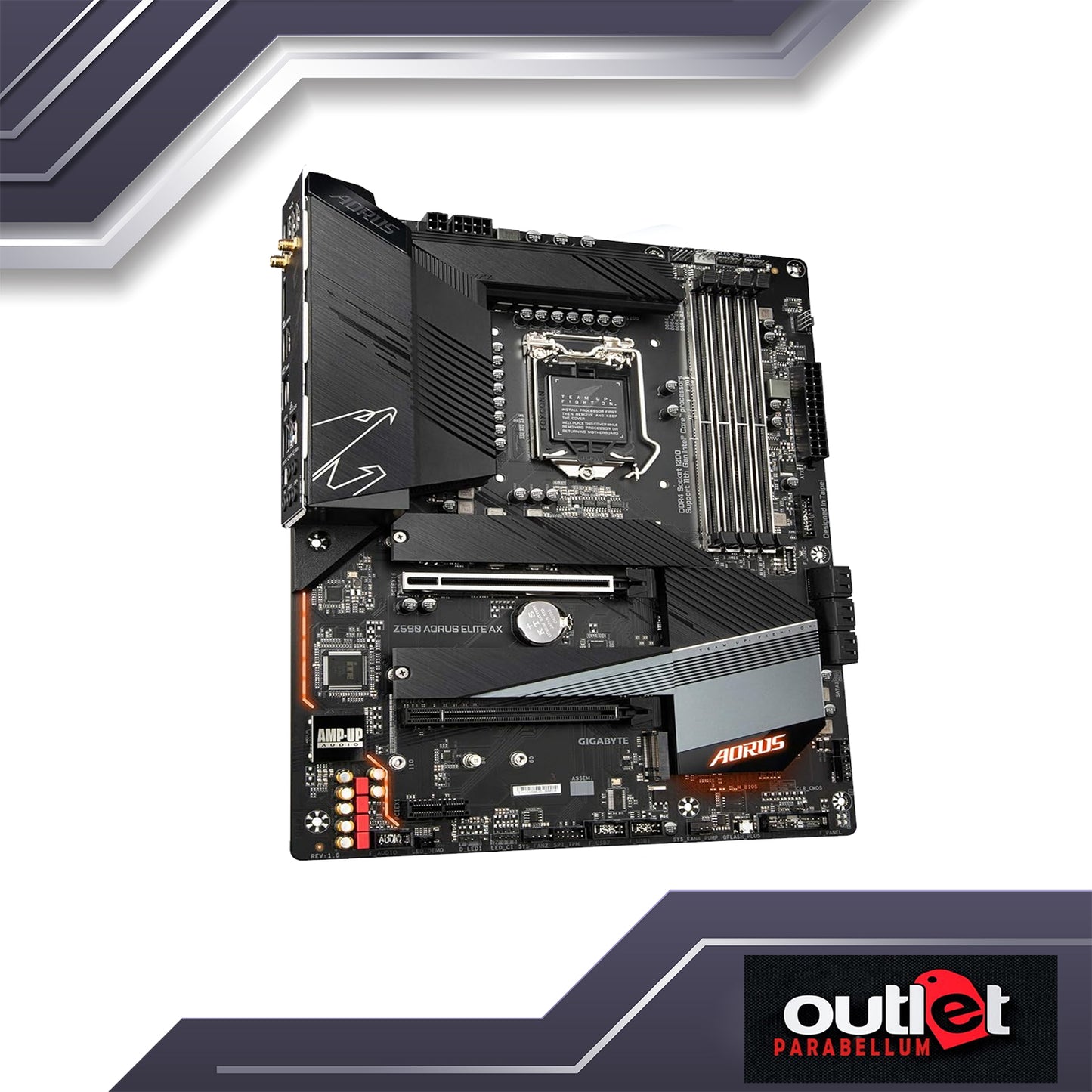REFURBISHED GA-Z590-AORUS-ELITE-AX AORUS INTEL Z590 LGA1200 12+1 PHASE DIGITAL POWER DESIGN WIFI6 2.5GBE LAN ATX MB Motherboard