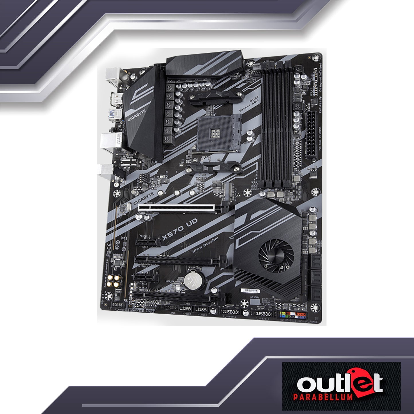 REFURBISHED GA-X570-UD GIGABYTE AMD X570 AM4 DDR4 PCIE 4.0 ATX GAMING MOTHERBOARD