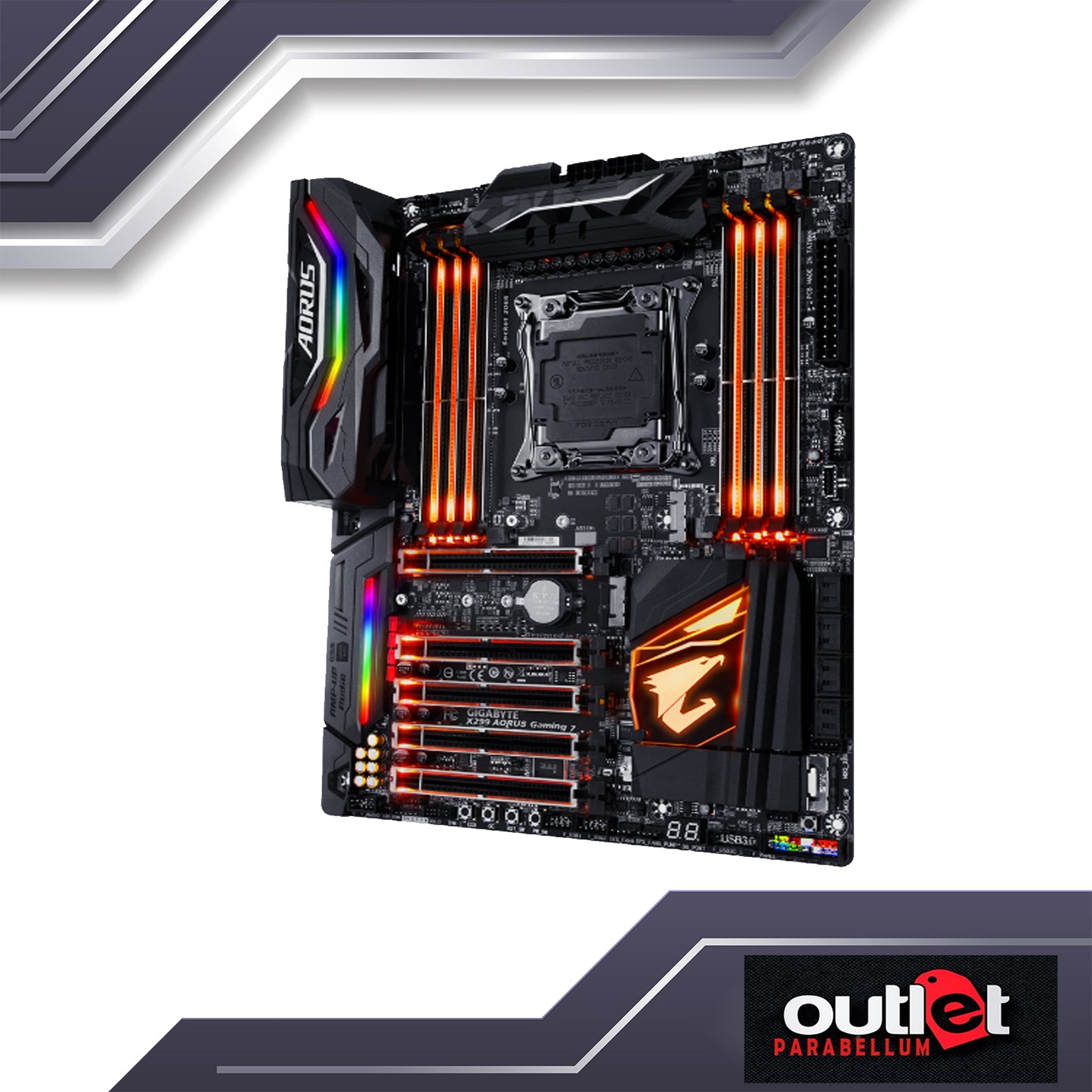 REFURBISHED GA-X299-AORUS-GAMING-7 GIGABYTE INTEL X299 LGA2066 GAMING MOTHERBOARD