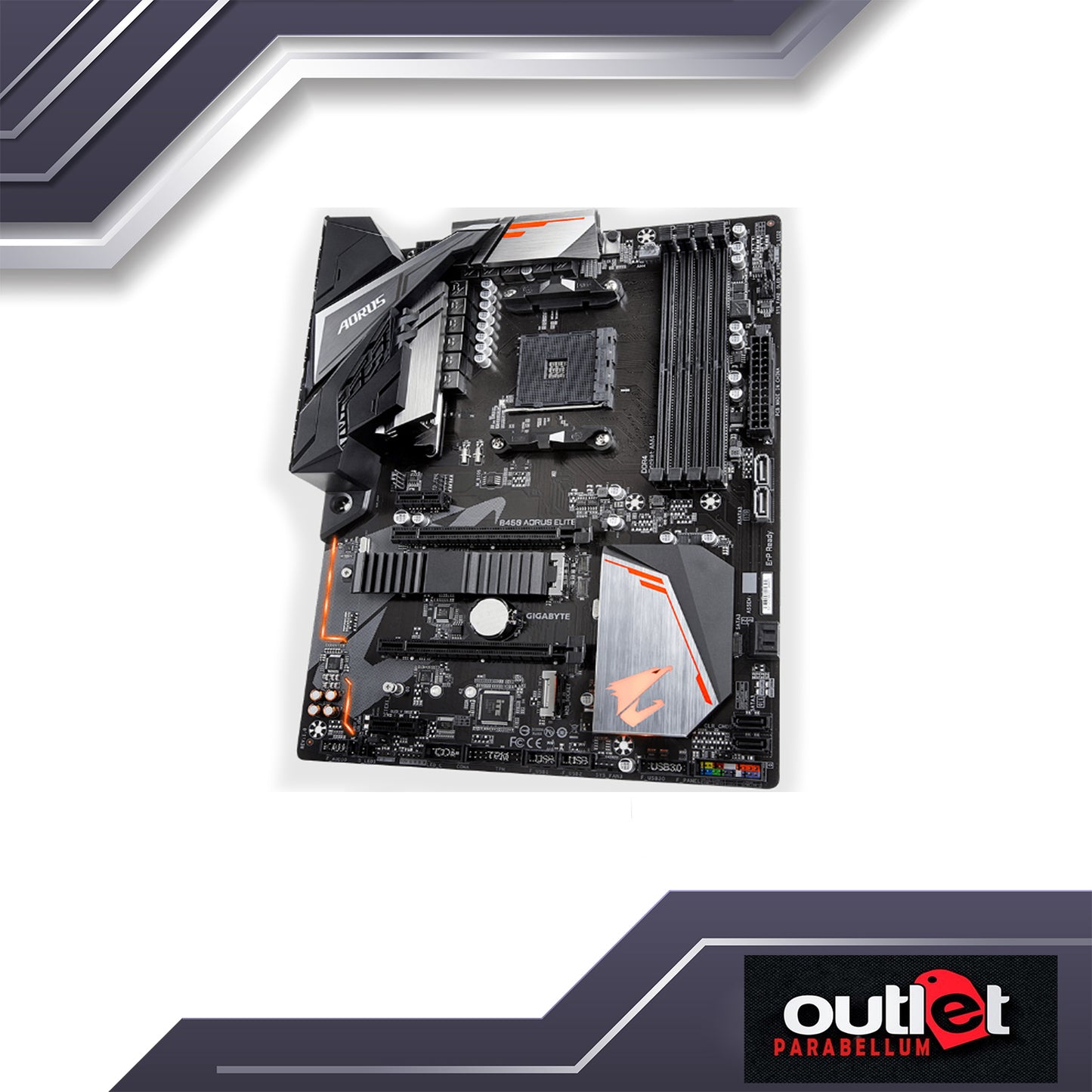 REFURBISHED GA-B450-AORUS-ELITE GIGABYTE AMD B450 AM4 DDR4 ATX GAMING MOTHERBOARD