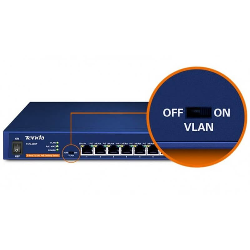 Tenda TEF1108P 8 ports PoE Switch - No Warranty!!