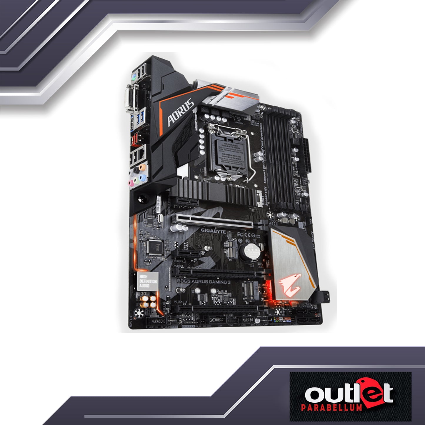 REFURBISHED GA-B360-AORUS-GAMING-3 GIGABYTE INTEL B360 S1151 GAMING MOTHERBOARD