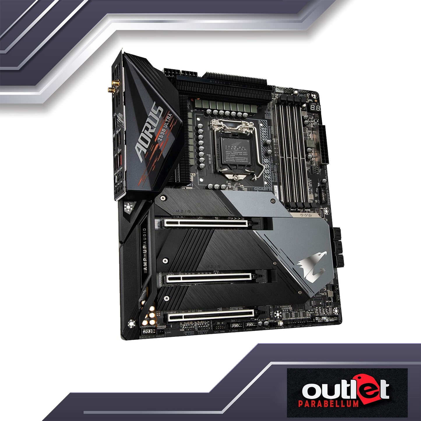 REFURBISHED GA-Z590-AORUS-ULTRA AORUS INTEL Z590 LGA1200 16+1 PHASE DIGITAL POWER DESIGN WIFI6 2.5GBE LAN ATX MB