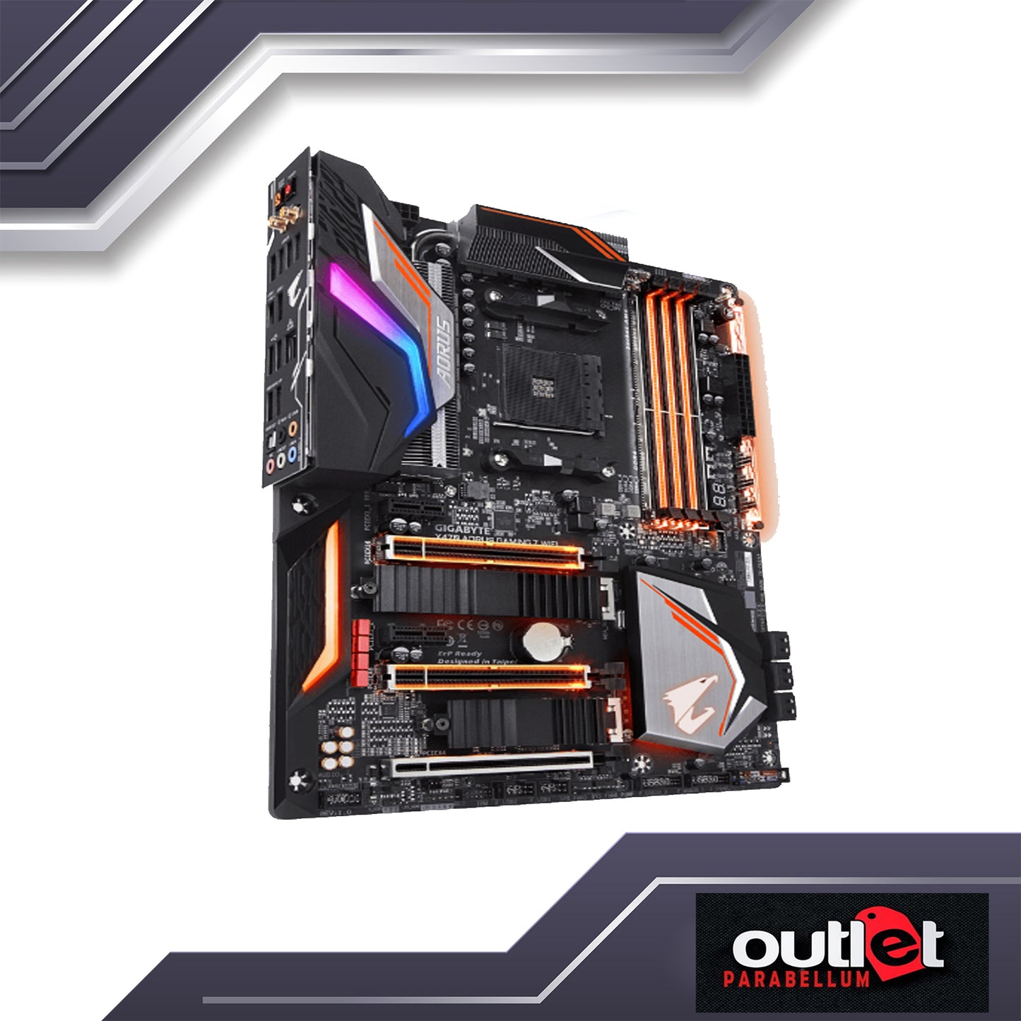 REFURBISHED GA-X470-AORUS-GAMING-7-WIFI GIGABYTE AMD X470 AM4 DDR4 ATX GAMING MOTHERBOARD W/ WIFI