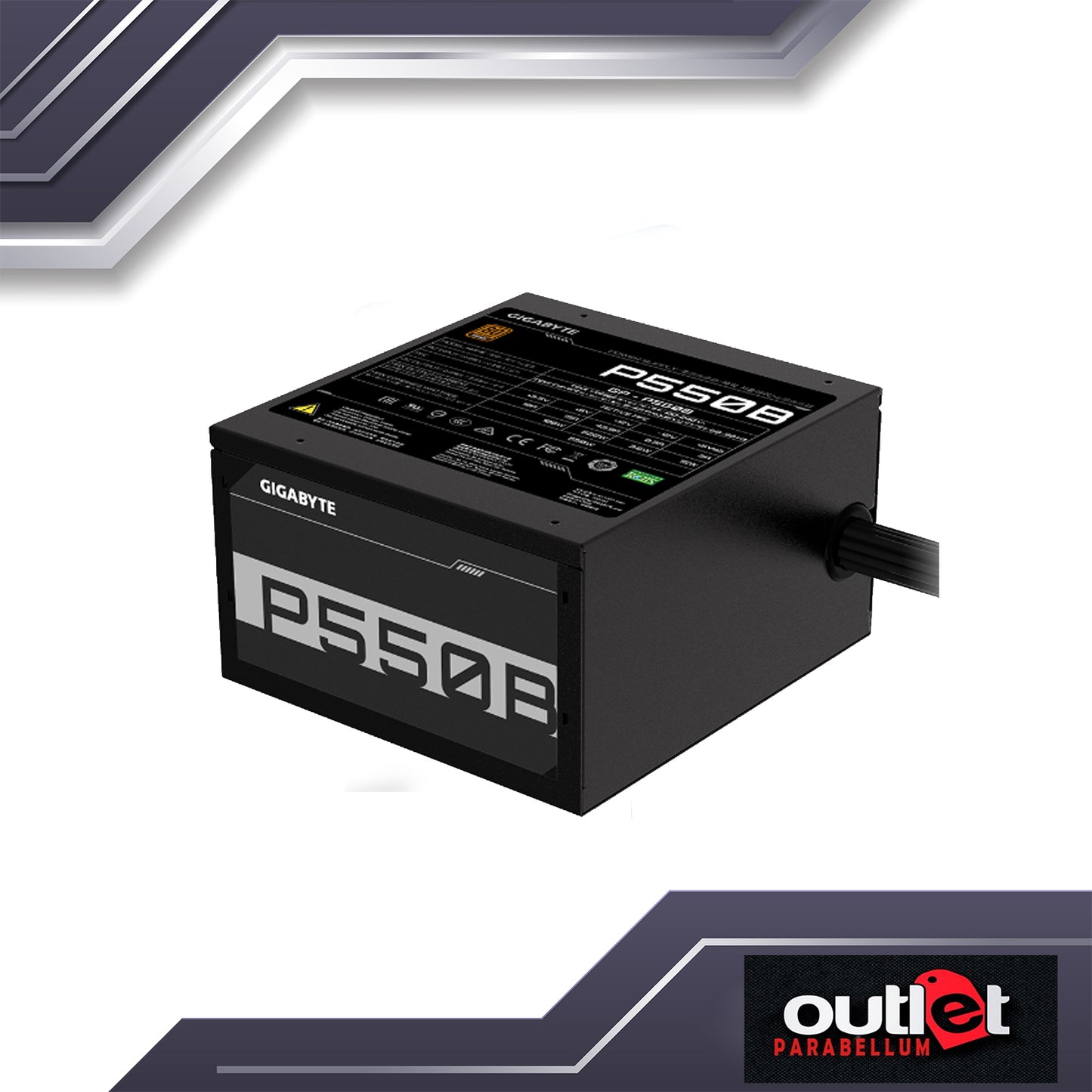 REFURBISHED GP-P550B GIGABYTE P550B 550W 80PLUS BRONZE PSU