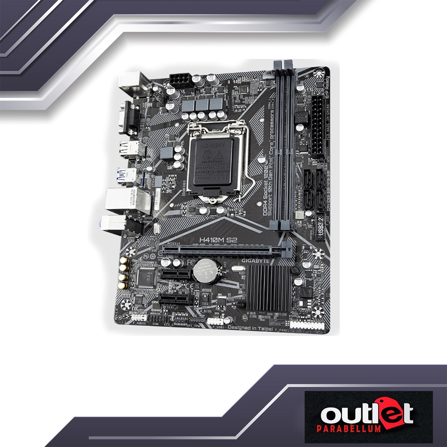 REFURBISHED GIGABYTE GA-H410M-S2 INTEL H410 LGA1200 MATX MOTHERBOARD