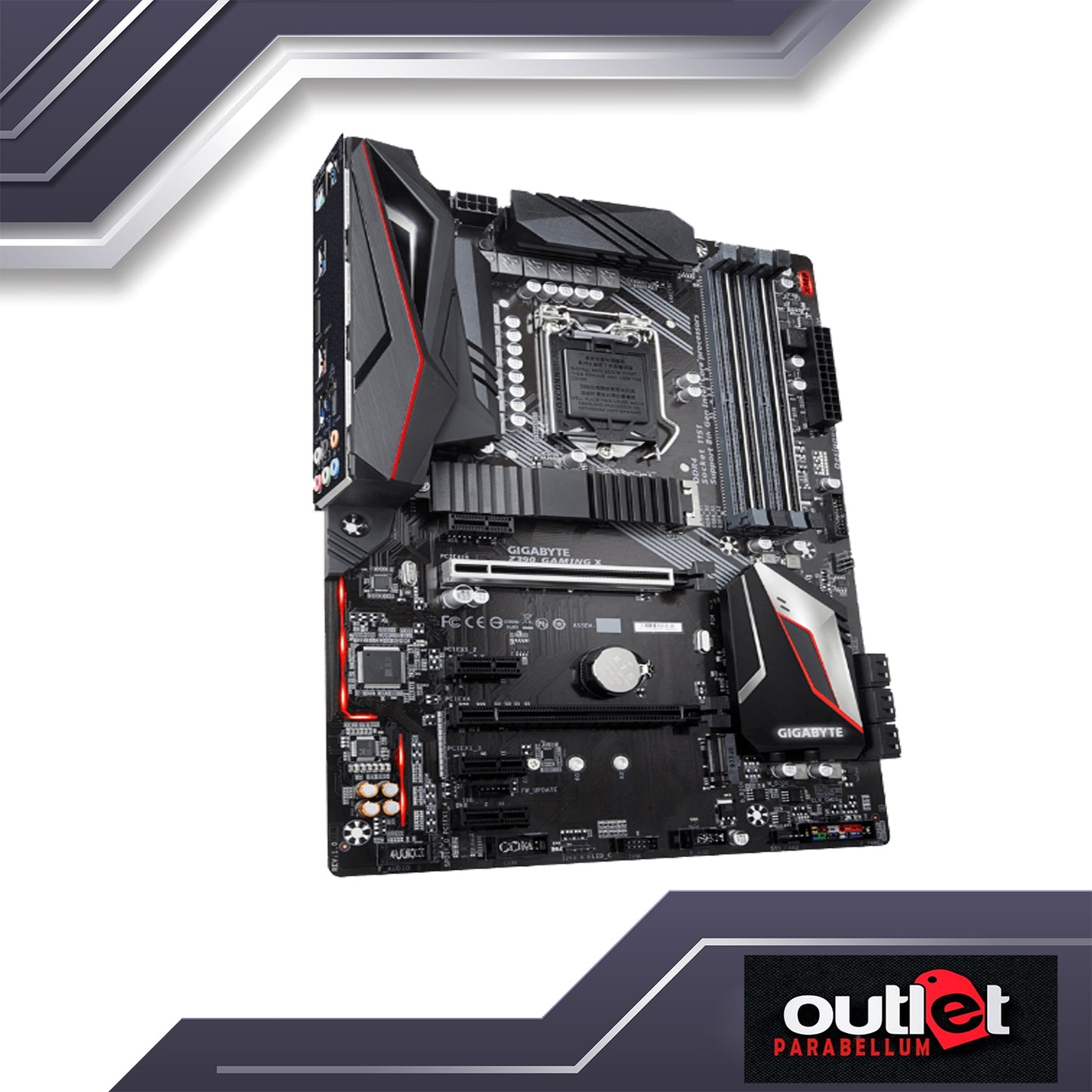 Refubished Gigabyte GA-Z390 GAMING X Intel Z390 Intel Z390 GAMING Motherboard with 10+2 Digital PWM Design, 2-Way CrossFire™ Multi-Graphics - Motherboard - No Warranty