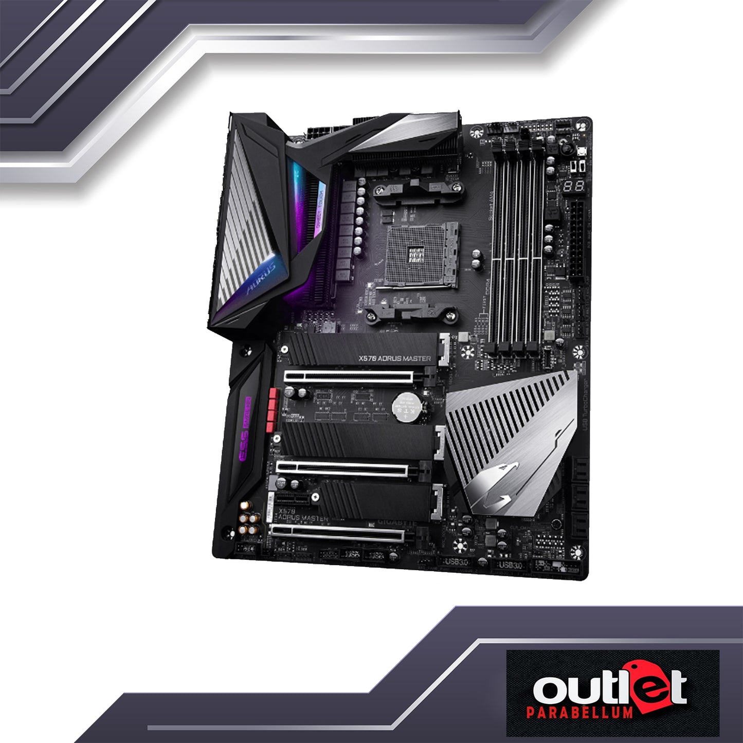 REFURBISHED GA-X570-AORUS-MASTER GIGABYTE AMD X570 AM4 DDR4 PCIE 4.0 ATX GAMING MOTHERBOARD