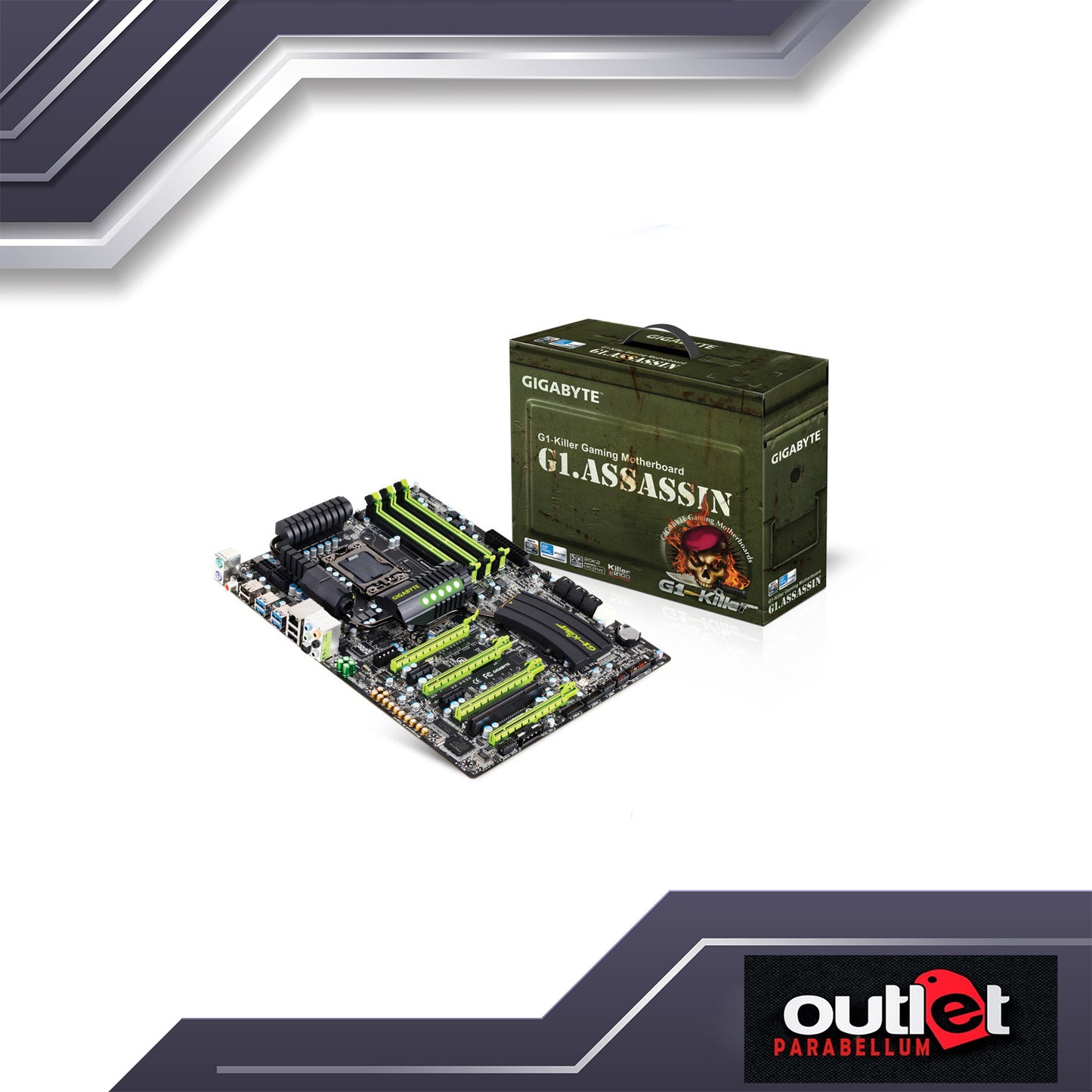 Refurbish GIGABYTE GA-G1.ASSASSIN GIGA G1.ASSASSIN X58 LGA1136 GAMING MB -- No Warranty!!!