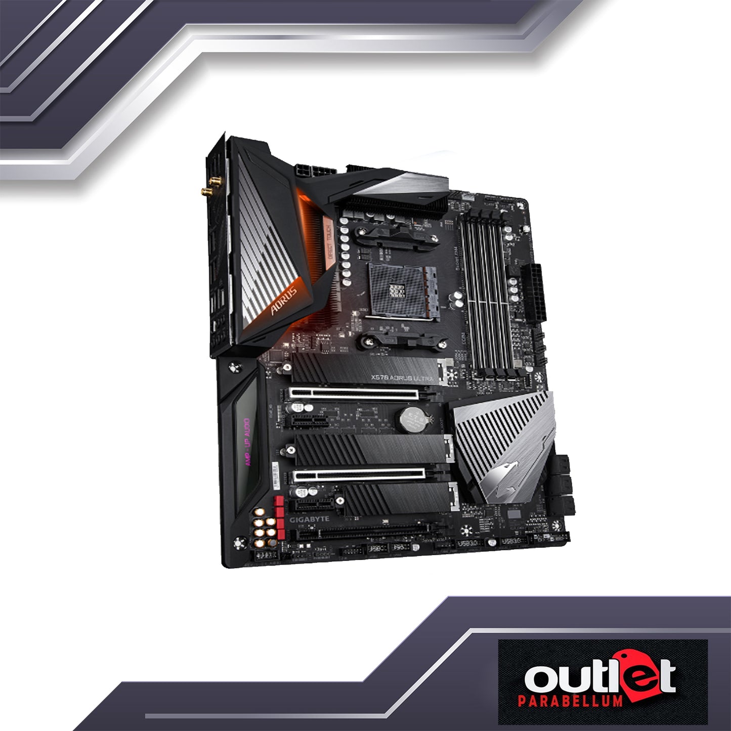 REFURBISHED GIGABYTE GA-X570-AORUS-ULTRA AMD X570 AM4 DDR4 PCIE 4.0 ATX GAMING MOTHERBOARD