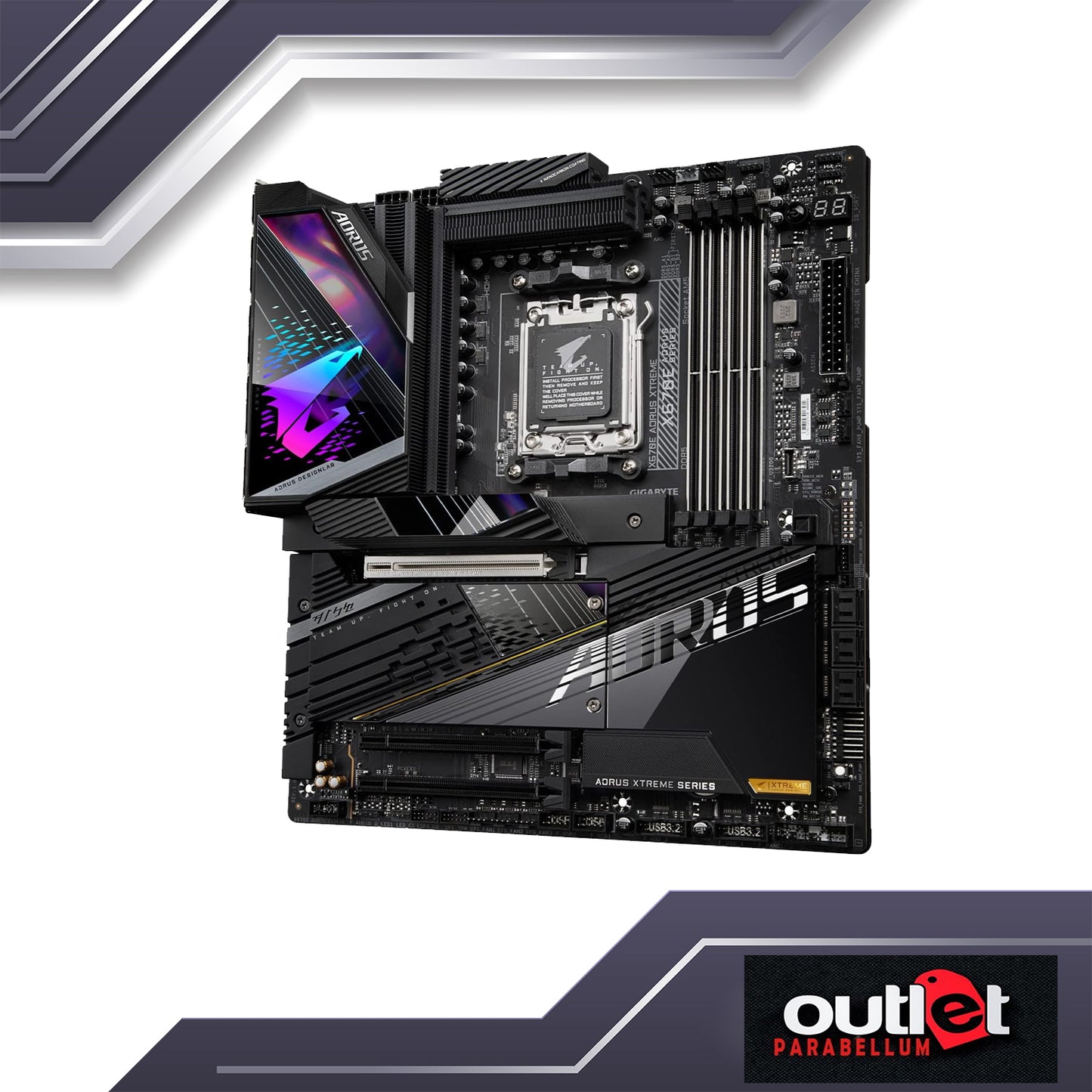 REFURBISHED GA-X670E-AORUS-XTREME GIGABYTE AMD X670E AM5 DDR5 PCIE 5.0 18+2+2 DIGITAL VRM 10GBE LAN WIFI6E ATX MB