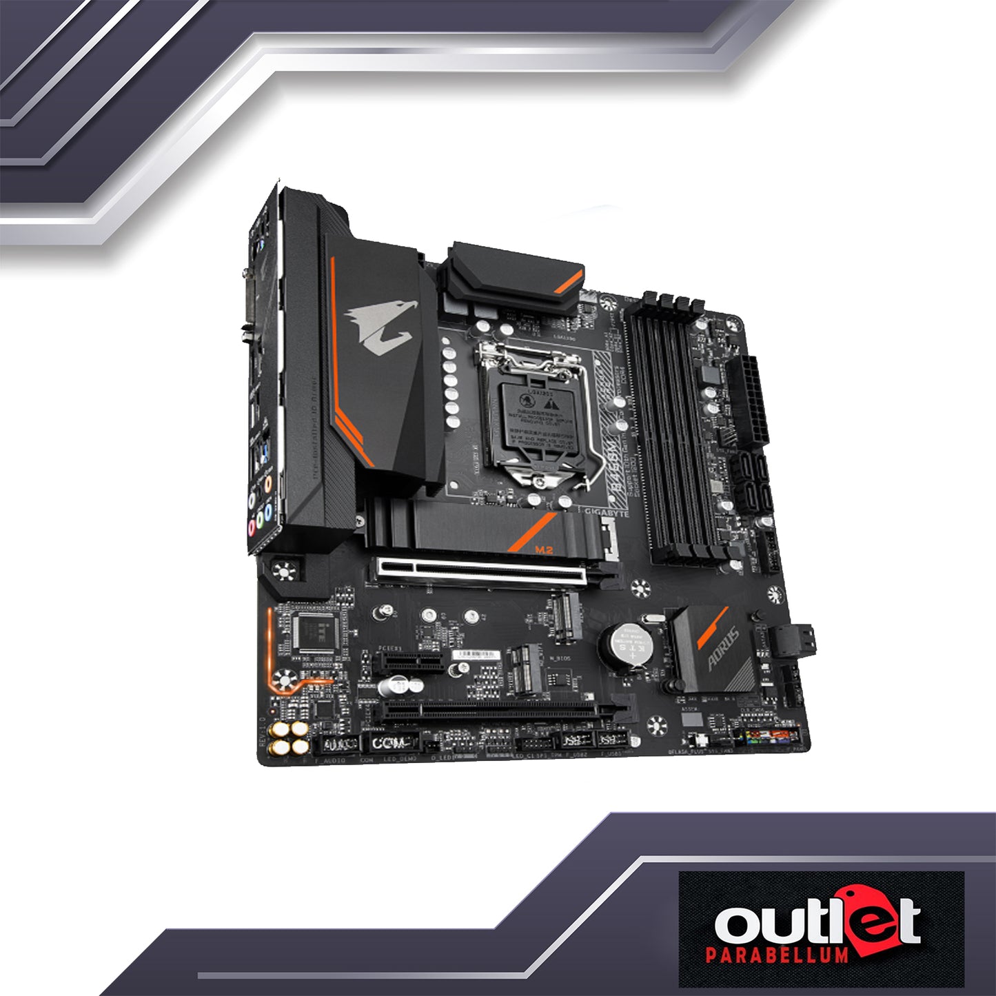 REFURBISHED GA-B460M-AORUS-PRO AORUS INTEL B460 DVI/HDMI/DP, INTEL GBE LAN, RGB FUSION, MATX GAMING