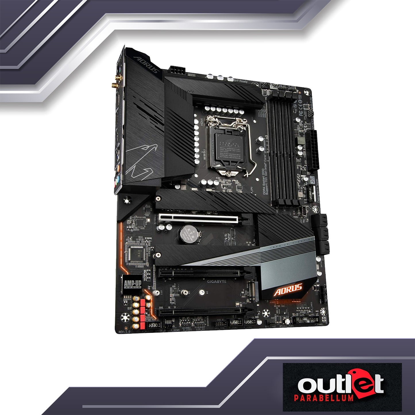 REFURB GA-B560M-AORUS-PRO AORUS INTEL B560 LGA1200 12 PHASE DIGITAL DESIGN VRM WIFI 6,2.5GBE LAN MATX Motherboard