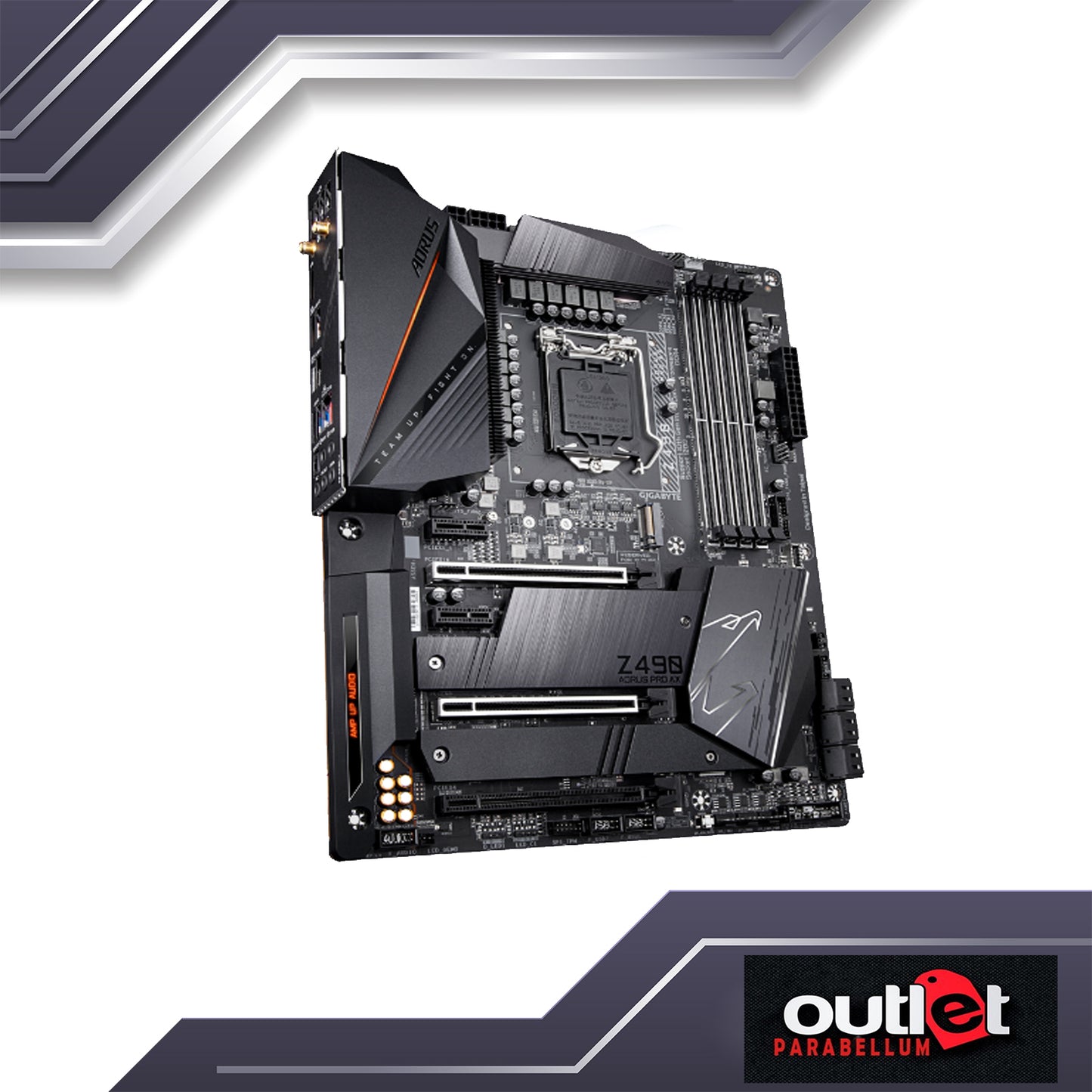 REFURB GA-Z490-AORUS-PRO-AX AORUS INTEL Z490 LG1200 12 PHASE DIGITAL VRM, WIFI 6 802.11AX, 2.5GBE LAN ATX MOTHERBOARD