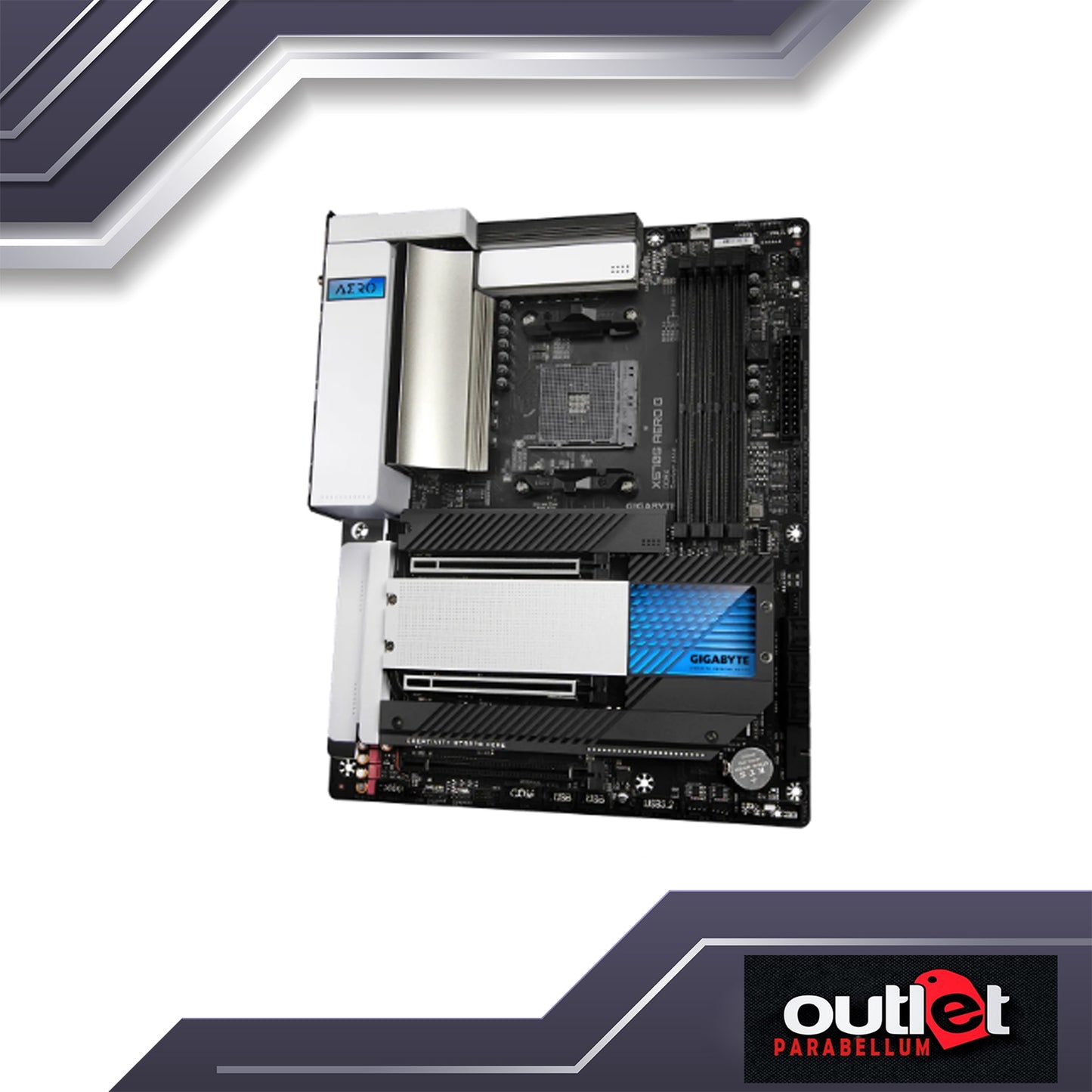 REFURBISHED GA-X570S-AERO-G GIGABYTE AMD X570 AM4 DDR4 PCIE 4.0 INTEL 2.5GbE LAN,INTEL WIFI 6 AX200 ATX MB