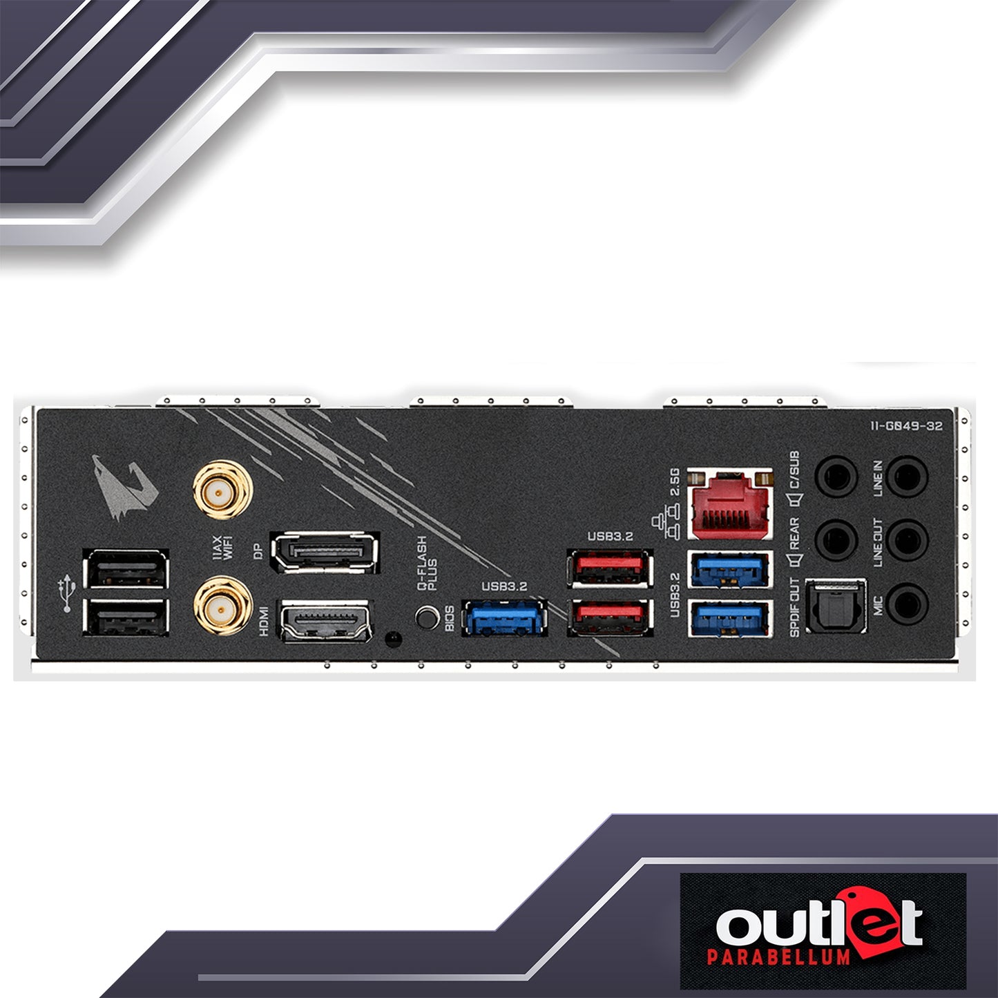 REFURBISHED GIGABYTE GA-B550-AORUS-ELITE-AX-V2 AMD B550 AORUS Motherboard with 12+2 Phases Digital Twin Power Design, Enlarged Surface Heatsinks - Motherboard