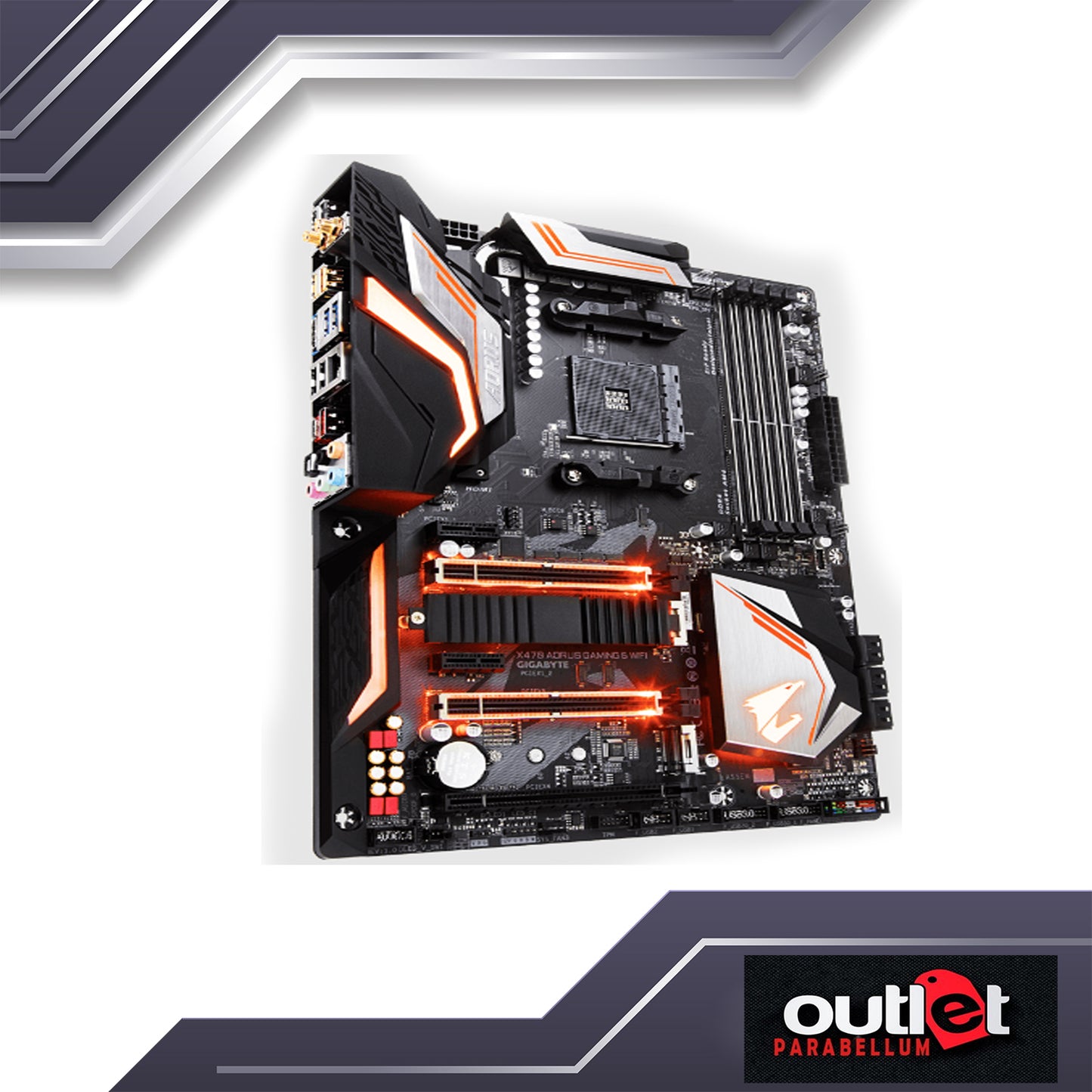 REFURBISHED GA-X470-AORUS-GAMING-5-WIFI GIGABYTE AMD X470 AM4 DDR4 ATX GAMING MOTHERBOARD W/ WIFI