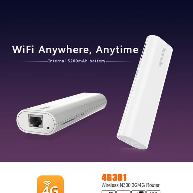 FLASH SALE!!! Tenda 4G301 Wireless N300 3G/4G Router - TD-4G301