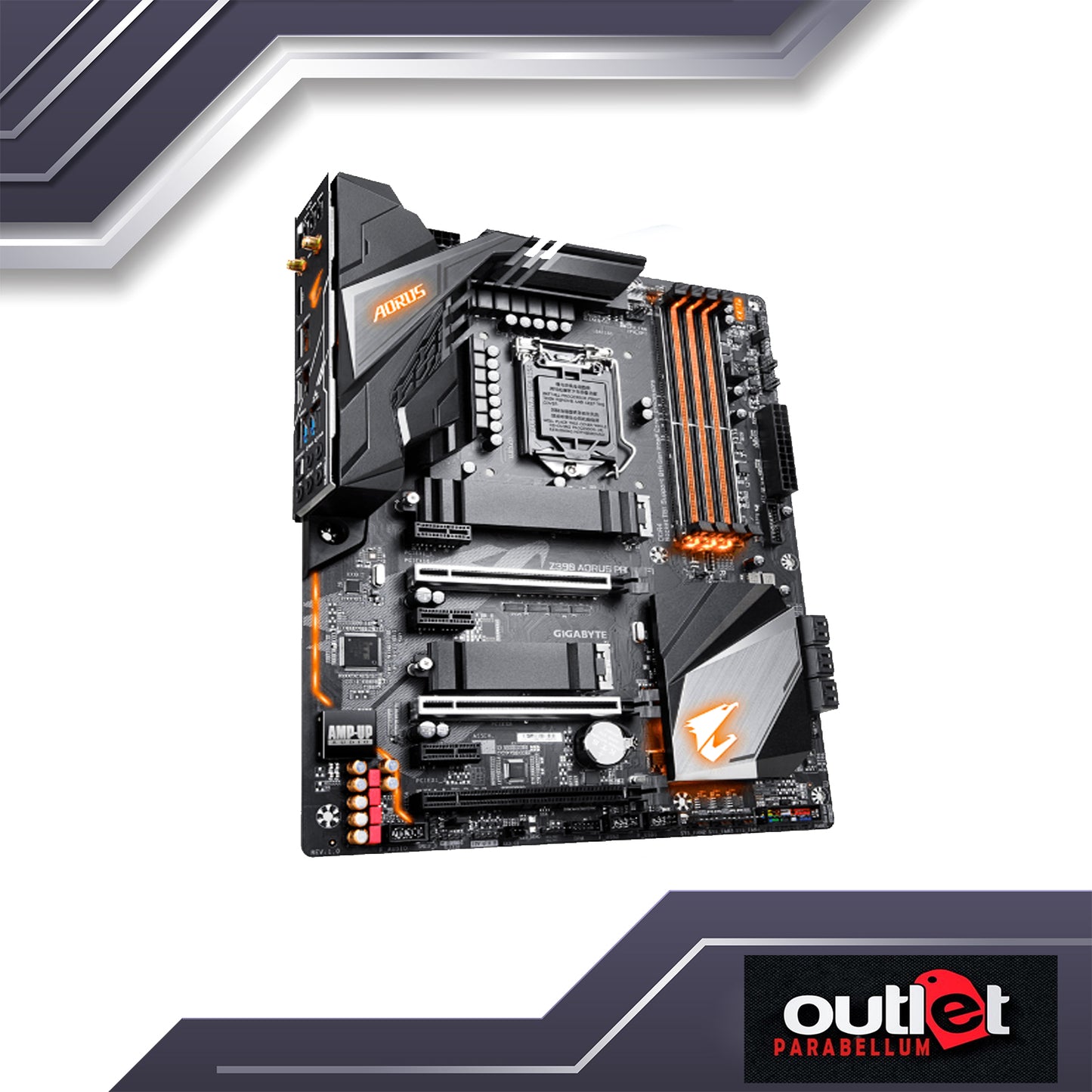 REFURBISHED GA-Z390-AORUS-PRO-WIFI GIGABYTE AORUS INTEL Z390 ATX MB W/ INTEL GbE LAN/WIFI RGB FUSION