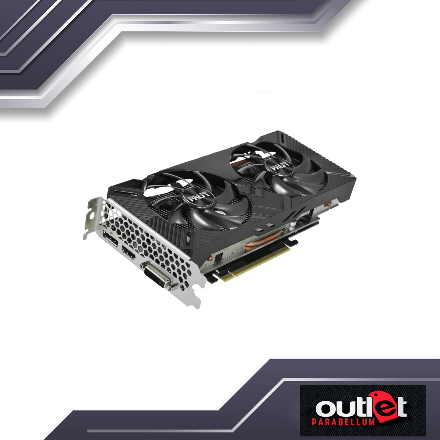 REFURBISHED PALIT NE62060018J9-1160A-1 PALIT RTX2060 DUAL 6G GDDR6 192BIT DVI HDMI DP - NO RGB