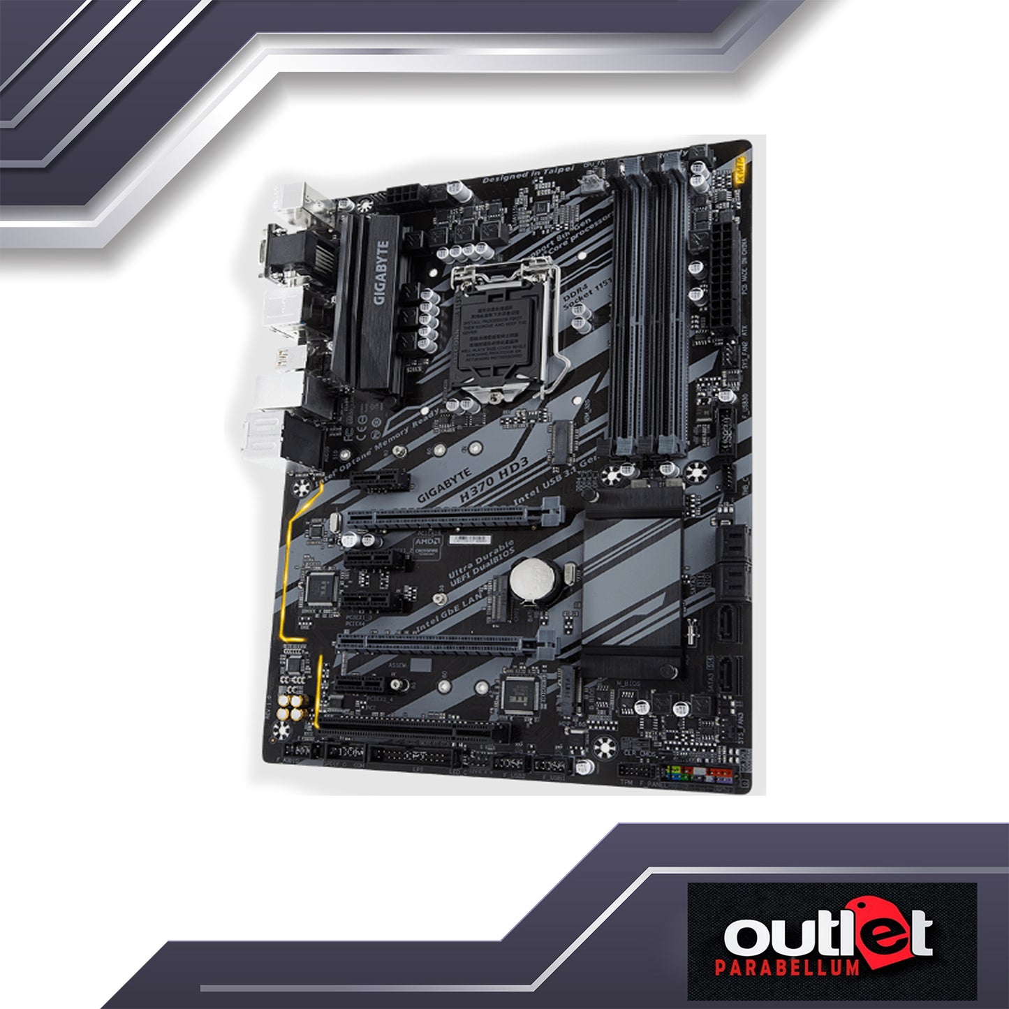 REFURBISHED GA-H370-HD3 GIGABYTE INTEL H370 S1151 ATX MOTHERBOARD