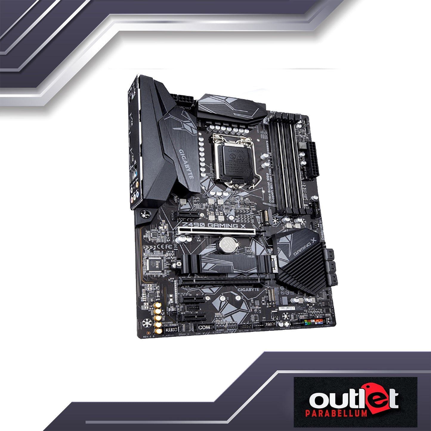 REFURB GA-Z490-GAMING-X GIGABYTE INTEL Z490 LGA1200 11+1 PHASE VRM,INTEL GBe LAN, ATX GAMING MB