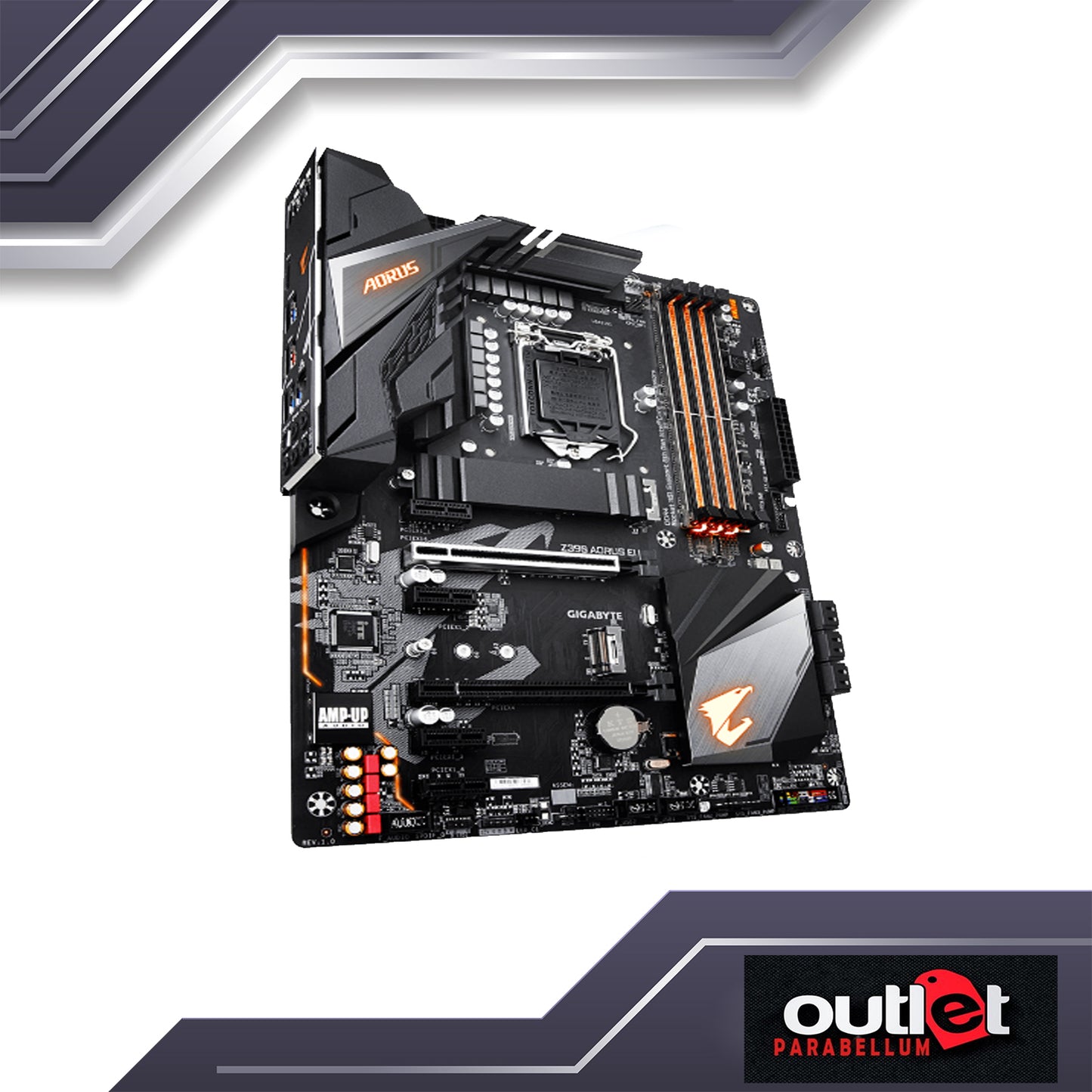 REFURBISHED GA-Z390-AORUS-ELITE GIGABYTE AORUS INTEL Z390 ATX MB W/ M.2 THERMAL GUARD, RGB FUSION