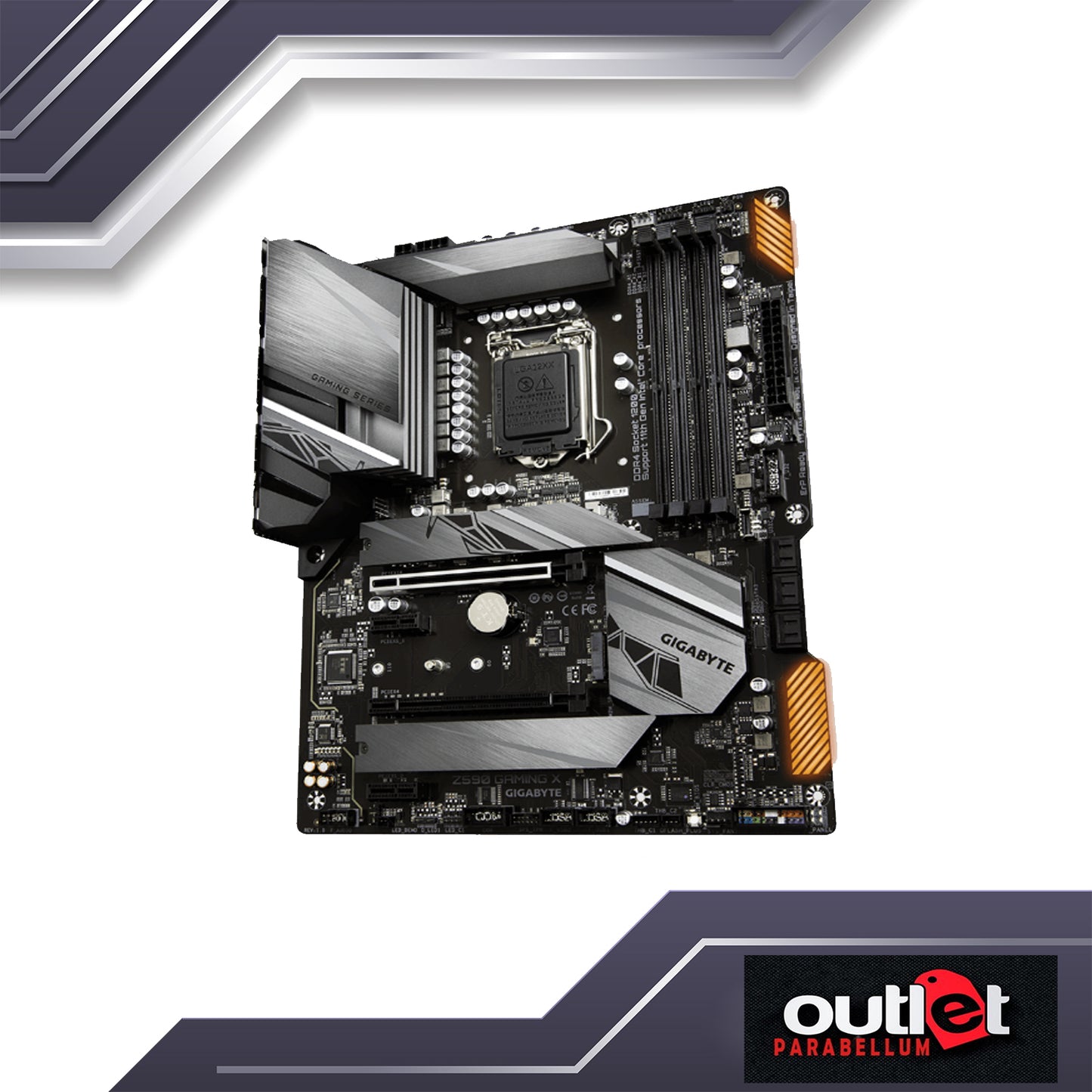 REFURBISHED GA-Z590-GAMING-X GIGABYTE INTEL Z590 LGA 1200 DIRECT 12+1 PHASE DIGITAL VRM, INTEL 2.5Gbe, PCIe 4 Motherboard