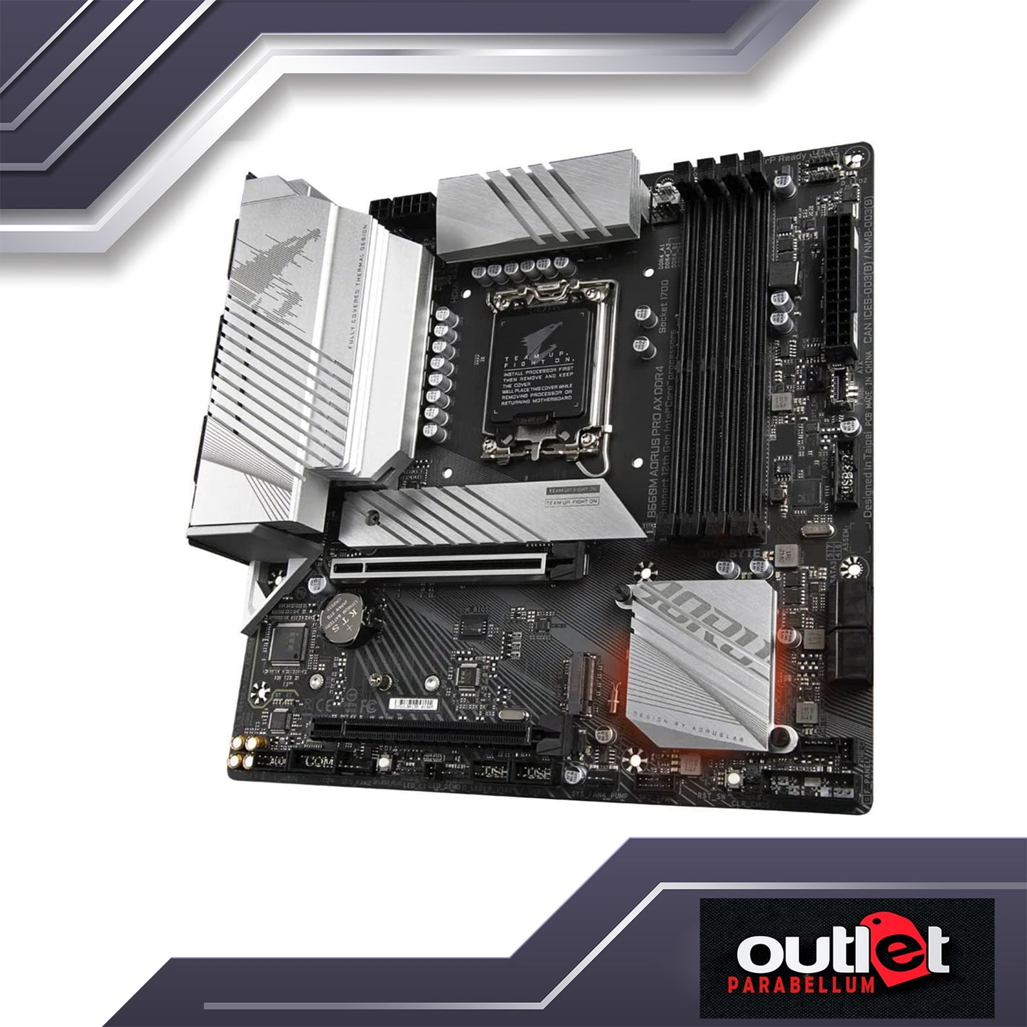 REFURB GA-B660M-A-PRO-AX-DDR4 AORUS INTEL B660 LGA1700 DDR4 12+1+1 DIGITAL VRM, WIFI6 2.5GbE LAN MATX Motherboard