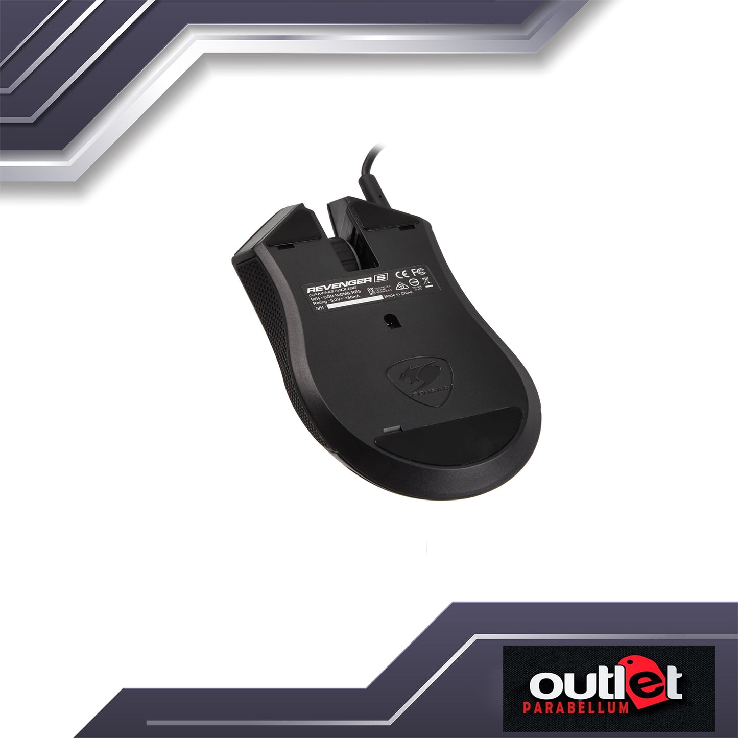 COUGAR CGR-WOMB-RES Gaming Mouse, Revenger S, RGB Compatible, E-Sports Mode, 6 Customizable Buttons