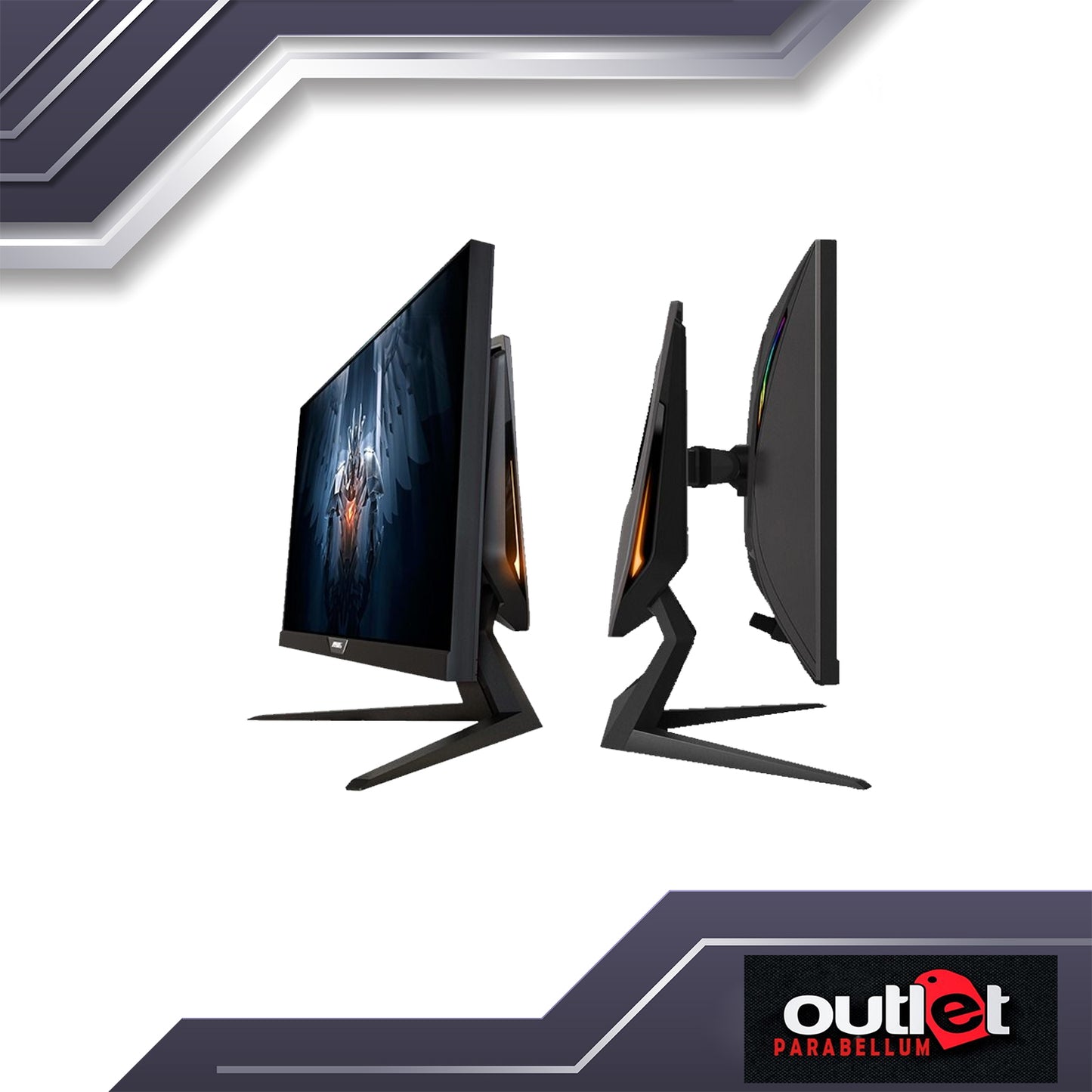 REFURBISHED GP-FI27QP-AP AORUS 27" 165HZ 2560X1440(QHD),HDR IPS, FREESYNC GSYNC,RGB,DCI-P3 10BIT MONITOR